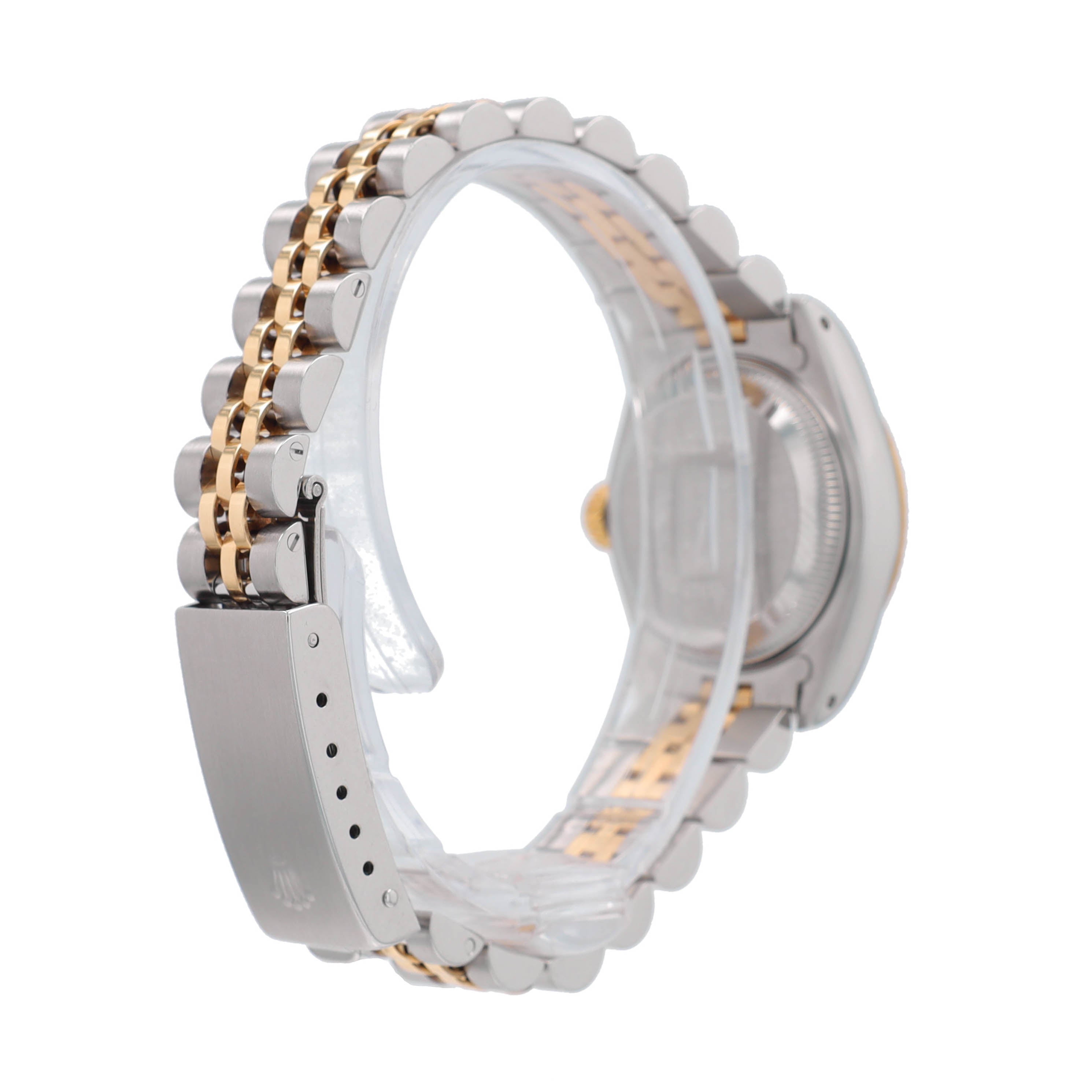 B&P Rolex Datejust 69173 26mm Champagne Index Dial Fluted Bezel Jubilee Band