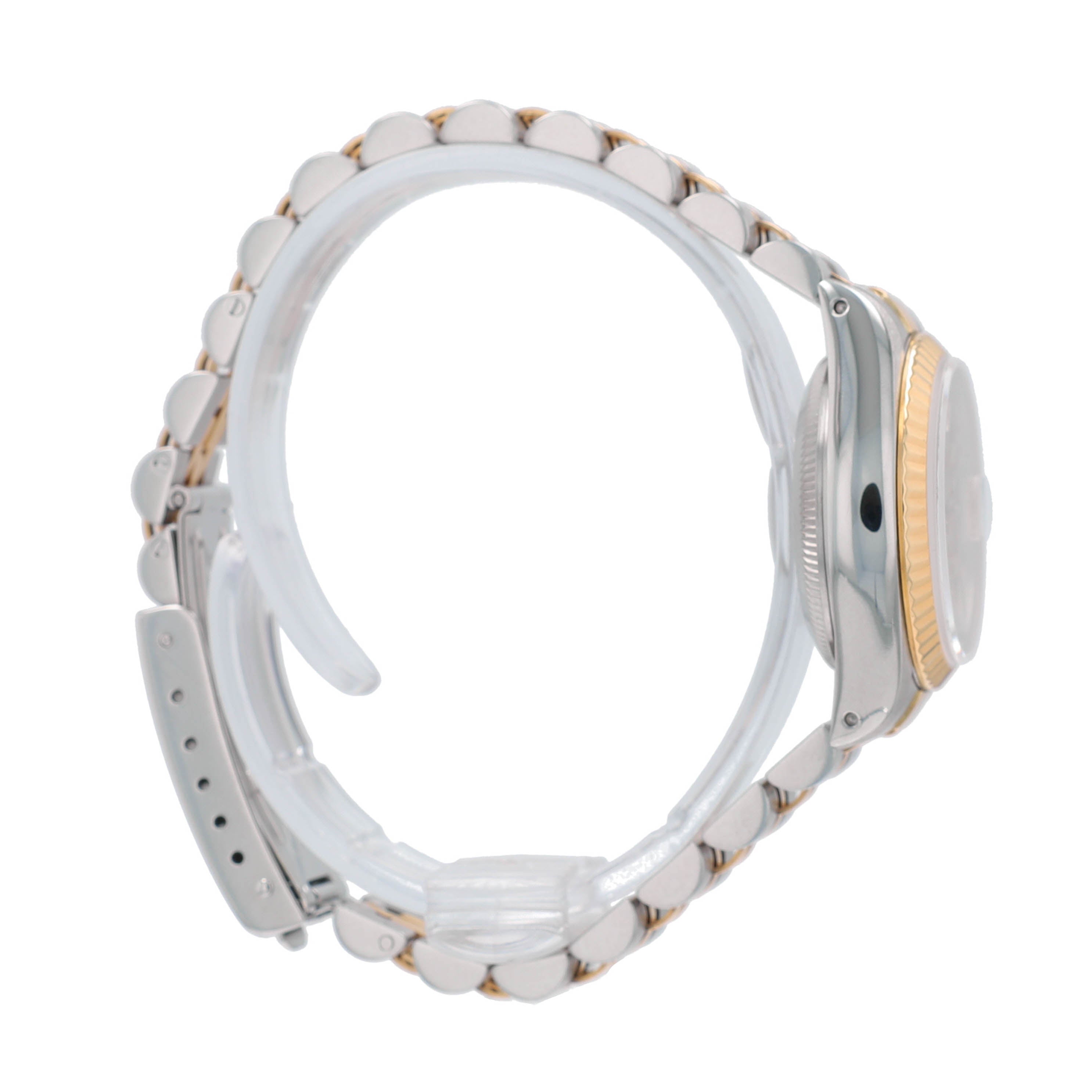 B&P Rolex Datejust 69173 26mm Champagne Index Dial Fluted Bezel Jubilee Band