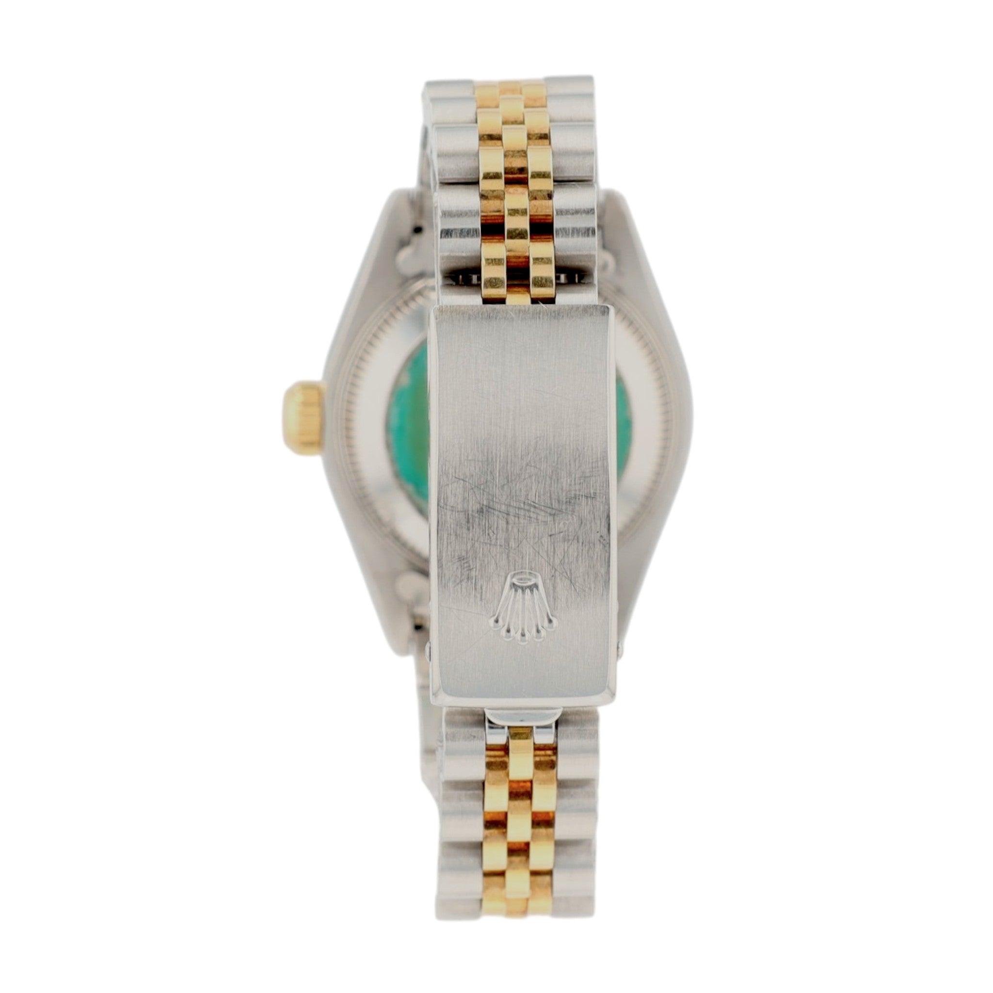 Rolex Datejust 69173 26mm Champagne Index Dial Fluted Bezel Jubilee Band