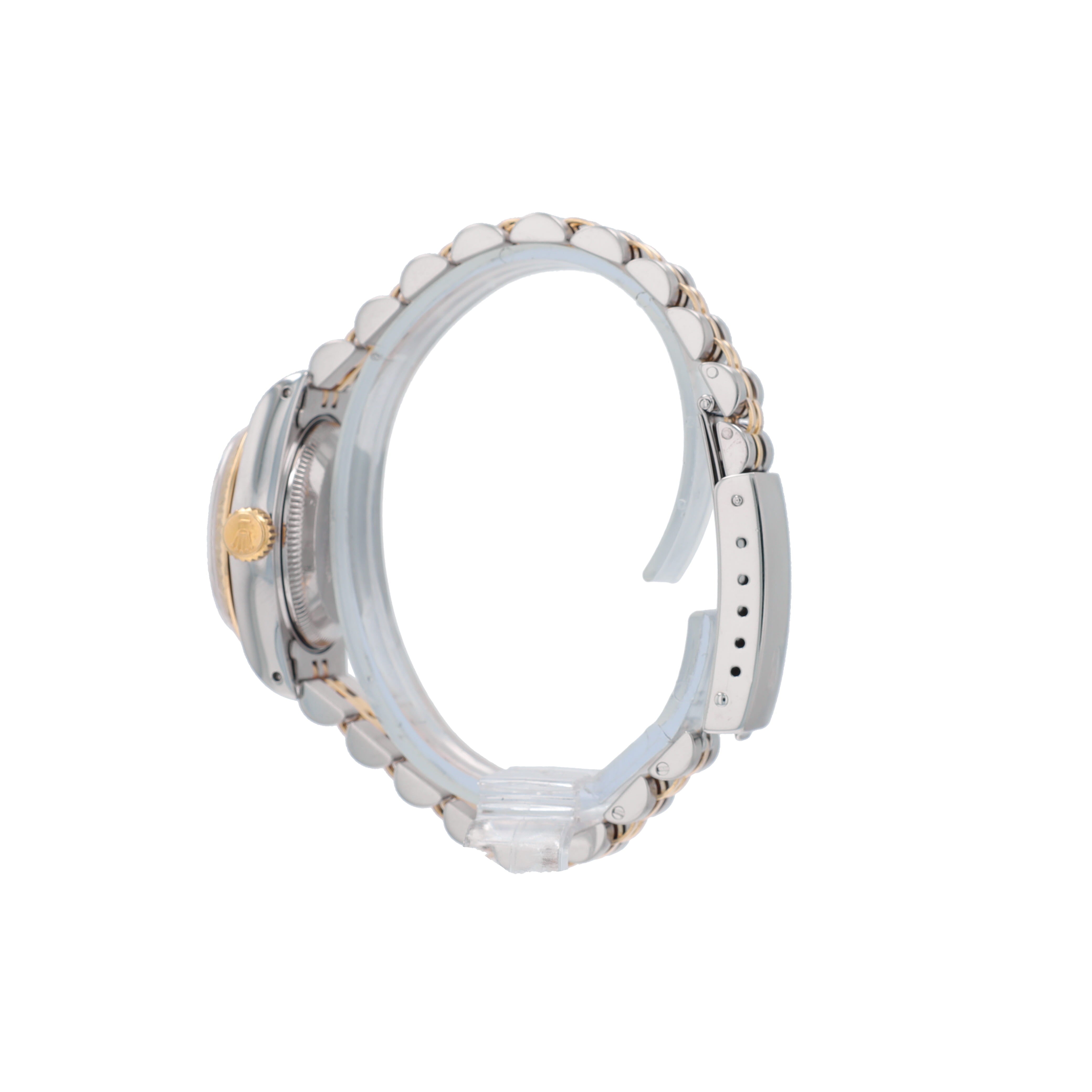 Rolex Datejust 69173 26mm Champagne Index Dial Fluted Bezel Jubilee Band - Luxuriant Concierge