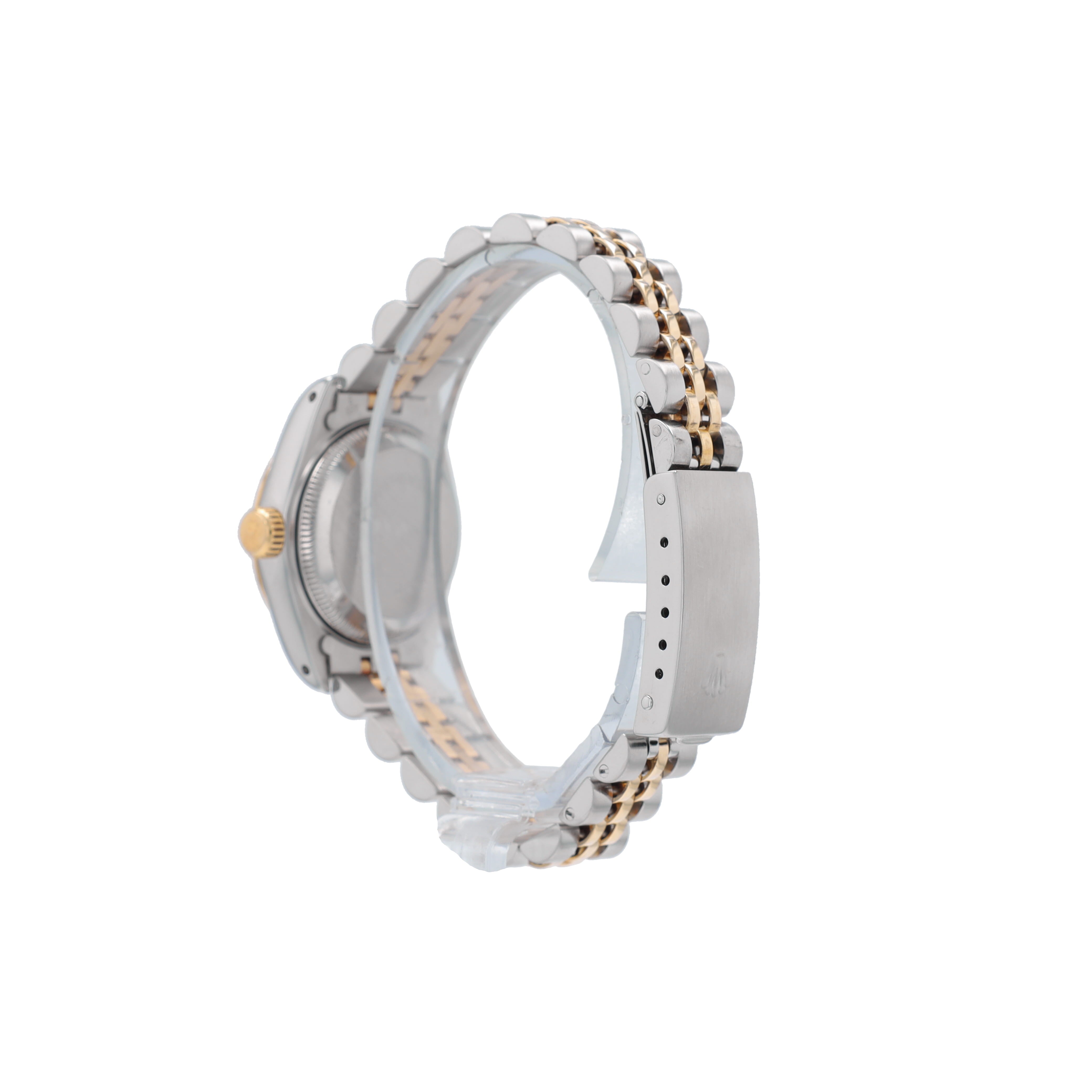 Rolex Datejust 69173 26mm Champagne Index Dial Fluted Bezel Jubilee Band - Luxuriant Concierge