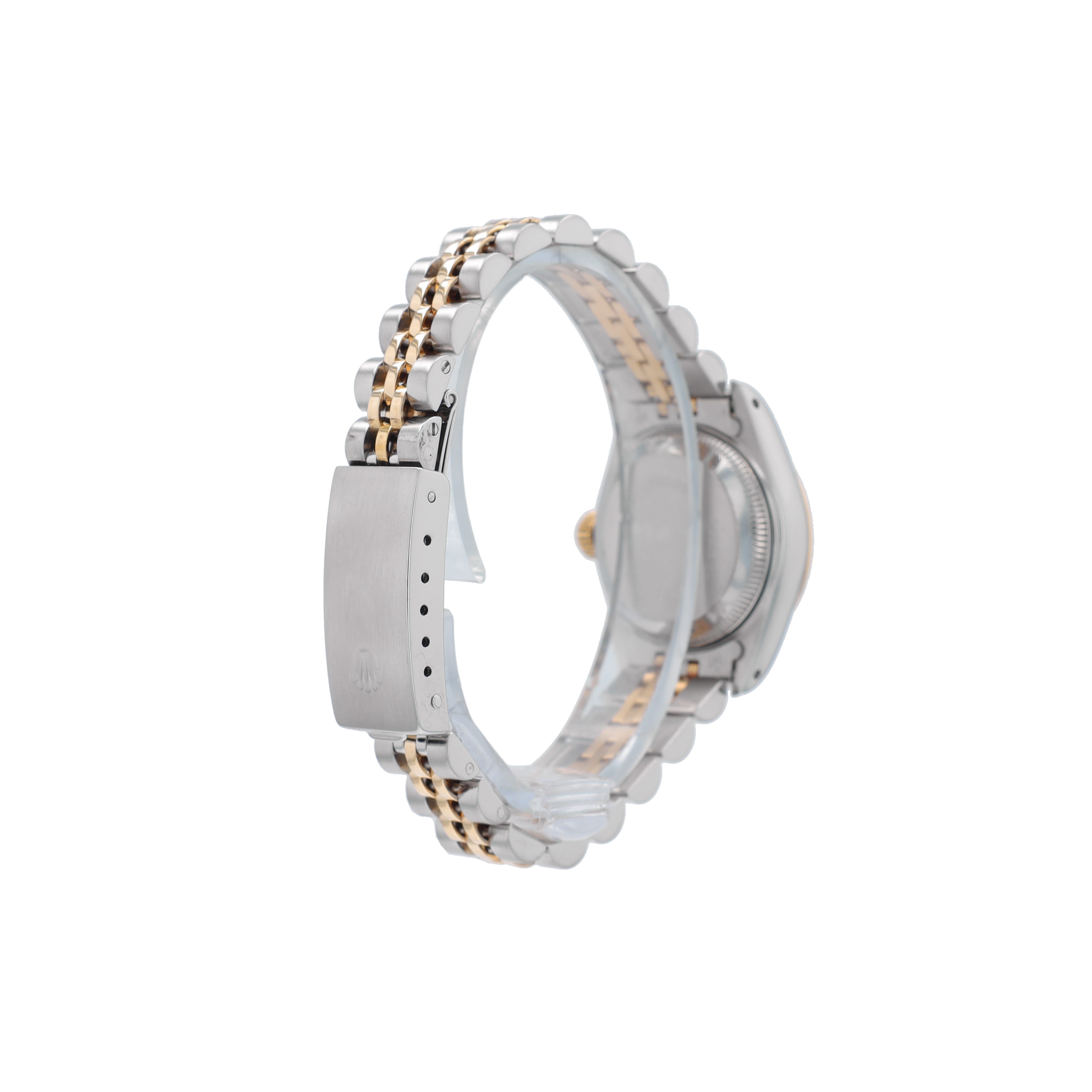 Rolex Datejust 69173 26mm Champagne Index Dial Fluted Bezel Jubilee Band - Luxuriant Concierge
