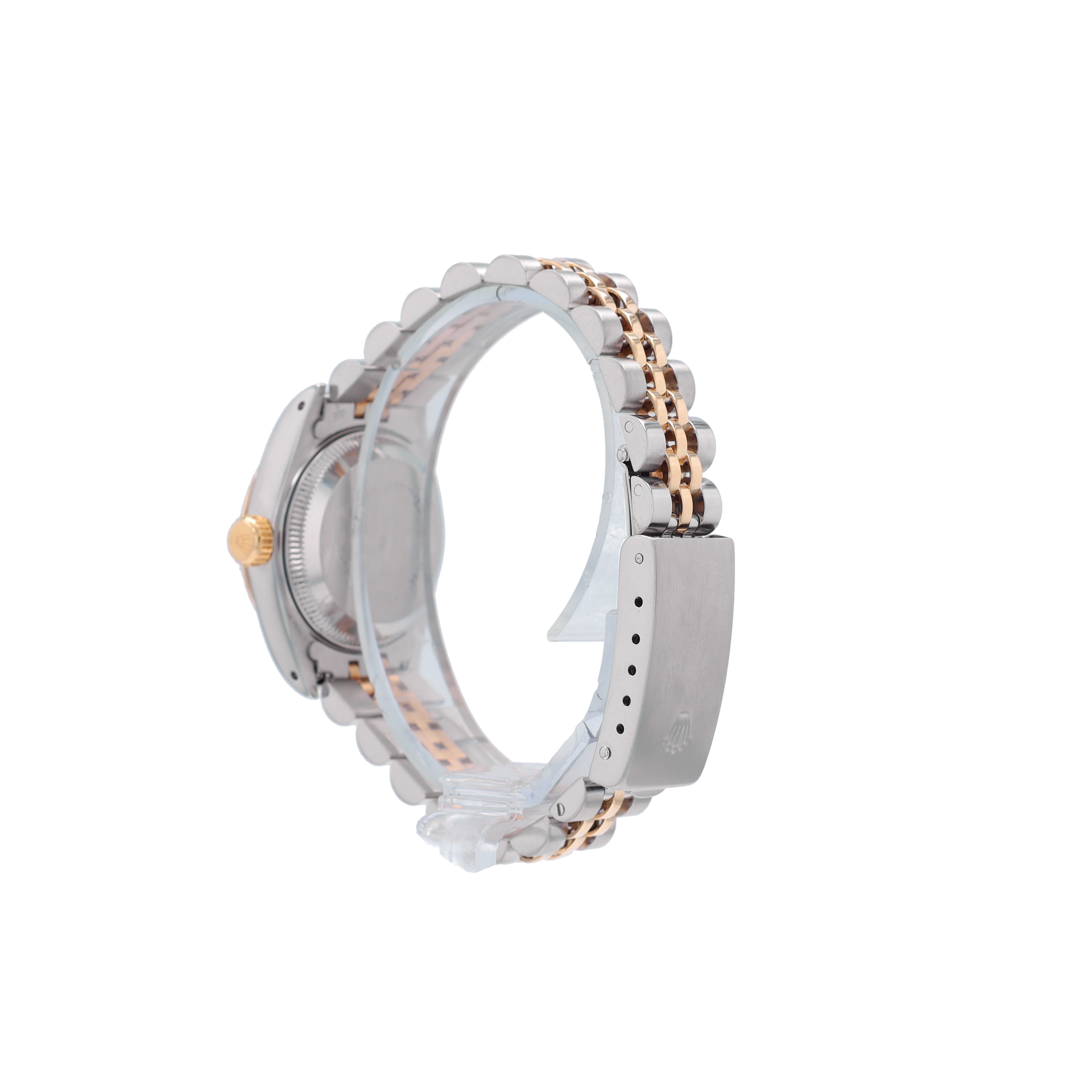 Rolex Datejust 69173 26mm Champagne Index Dial Fluted Bezel Jubilee Band - Luxuriant Concierge
