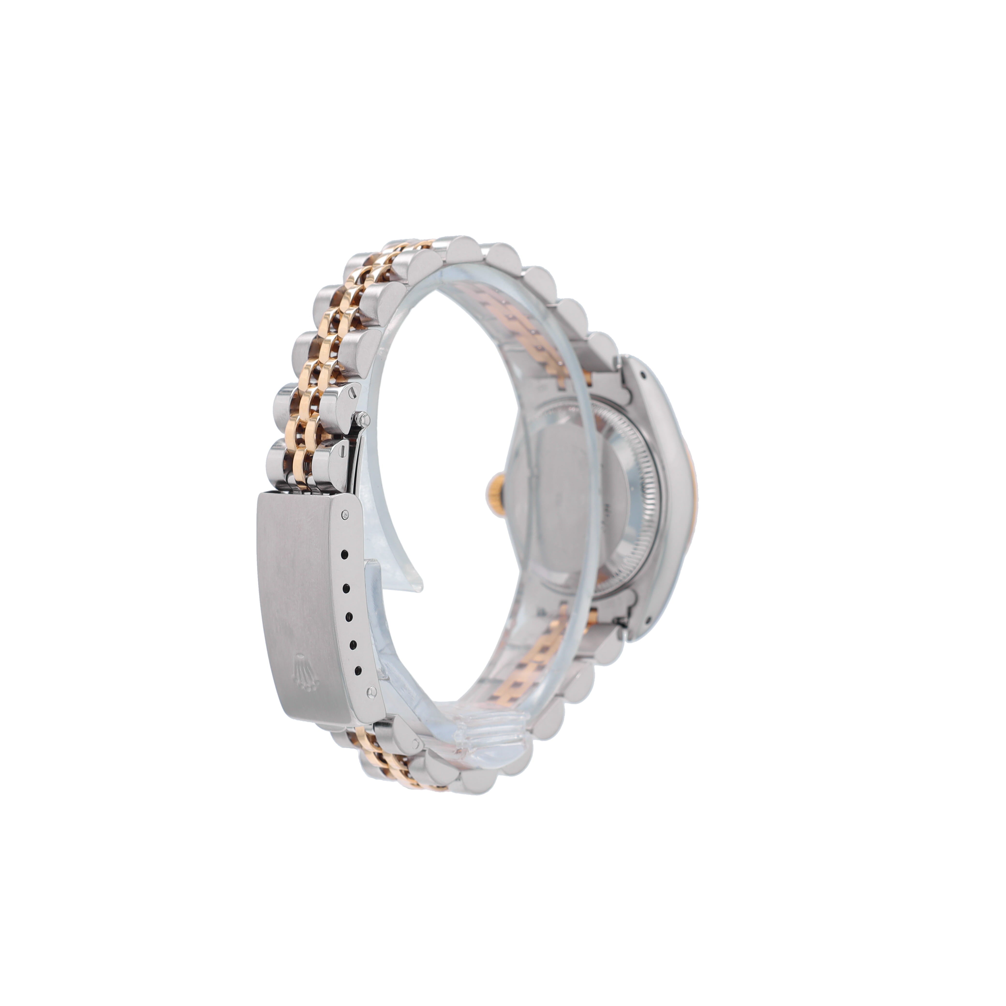 Rolex Datejust 69173 26mm Champagne Index Dial Fluted Bezel Jubilee Band - Luxuriant Concierge