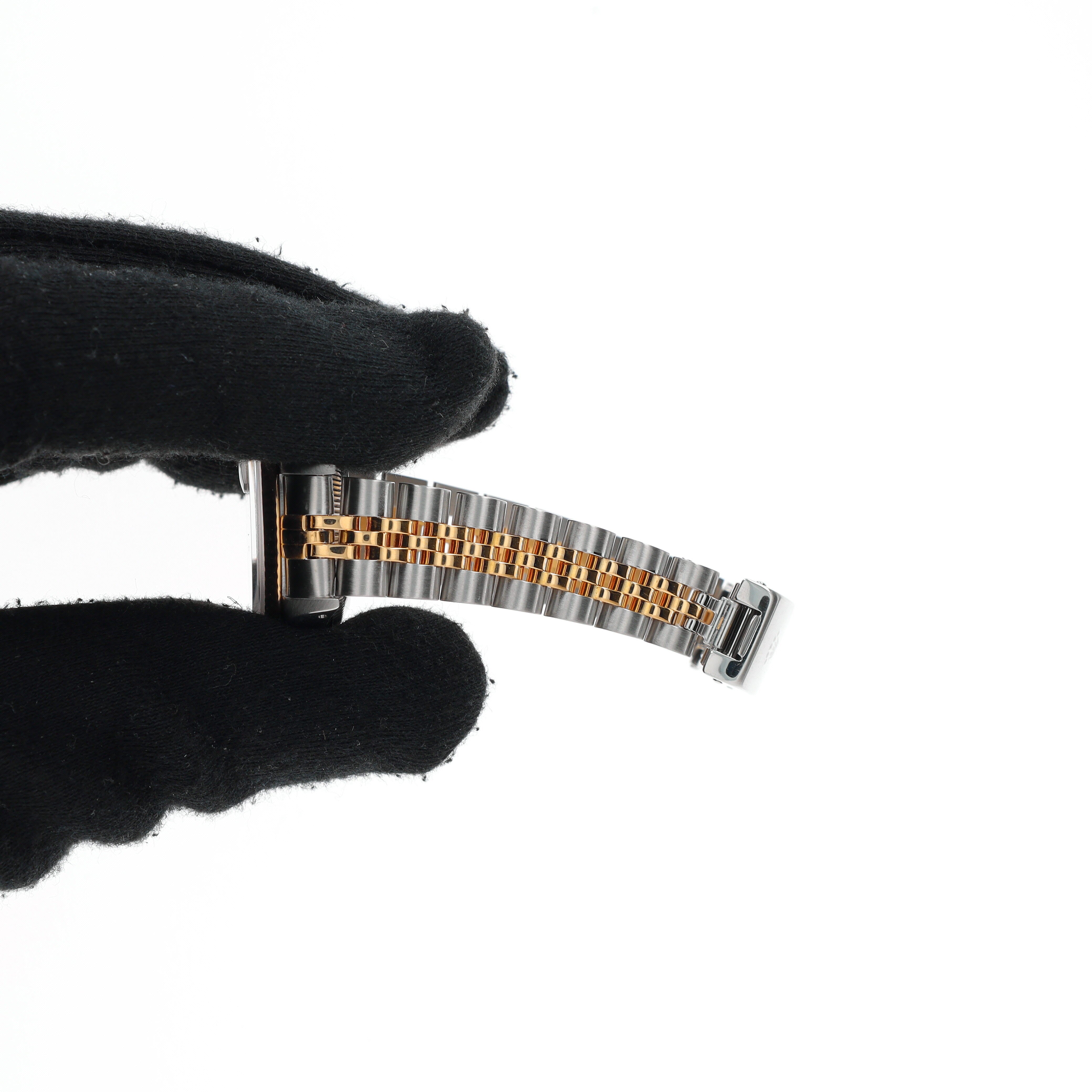 Rolex Datejust 69173 26mm Champagne Index Dial Fluted Bezel Jubilee Band - Luxuriant Concierge