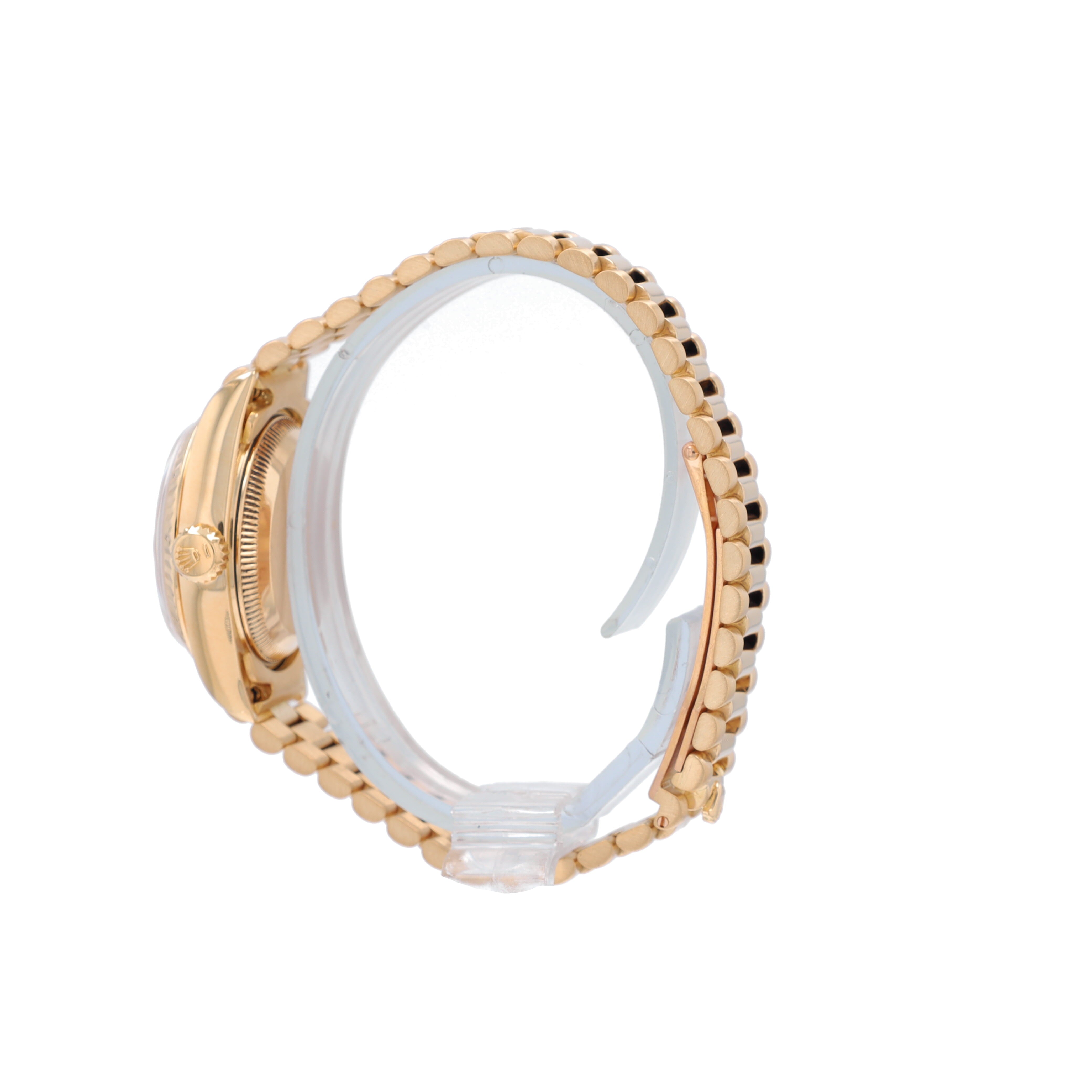 Rolex Datejust 69178 26mm Champagne Index Dial Fluted Bezel President Band - Luxuriant Concierge