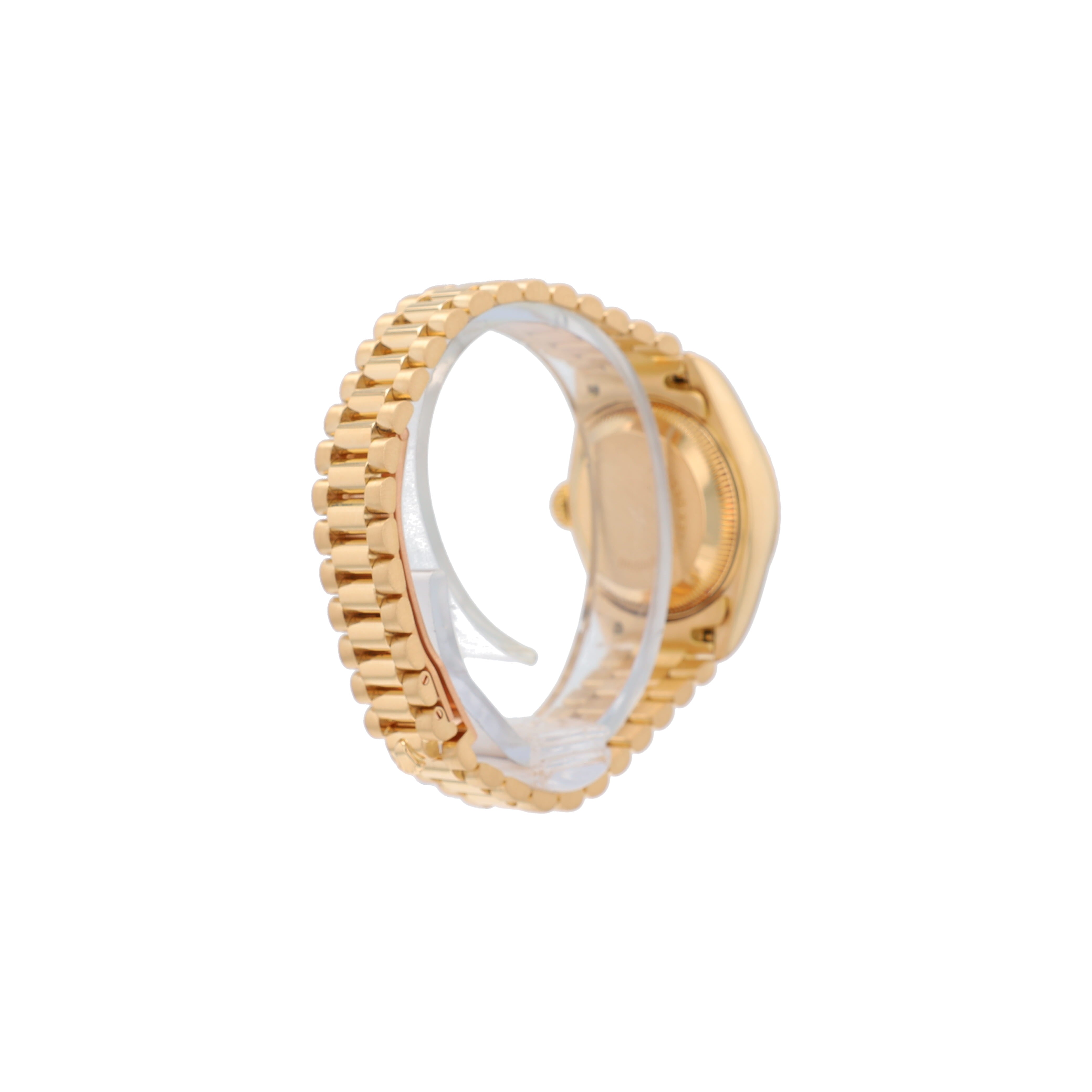 Rolex Datejust 69178 26mm Champagne Index Dial Fluted Bezel President Band - Luxuriant Concierge