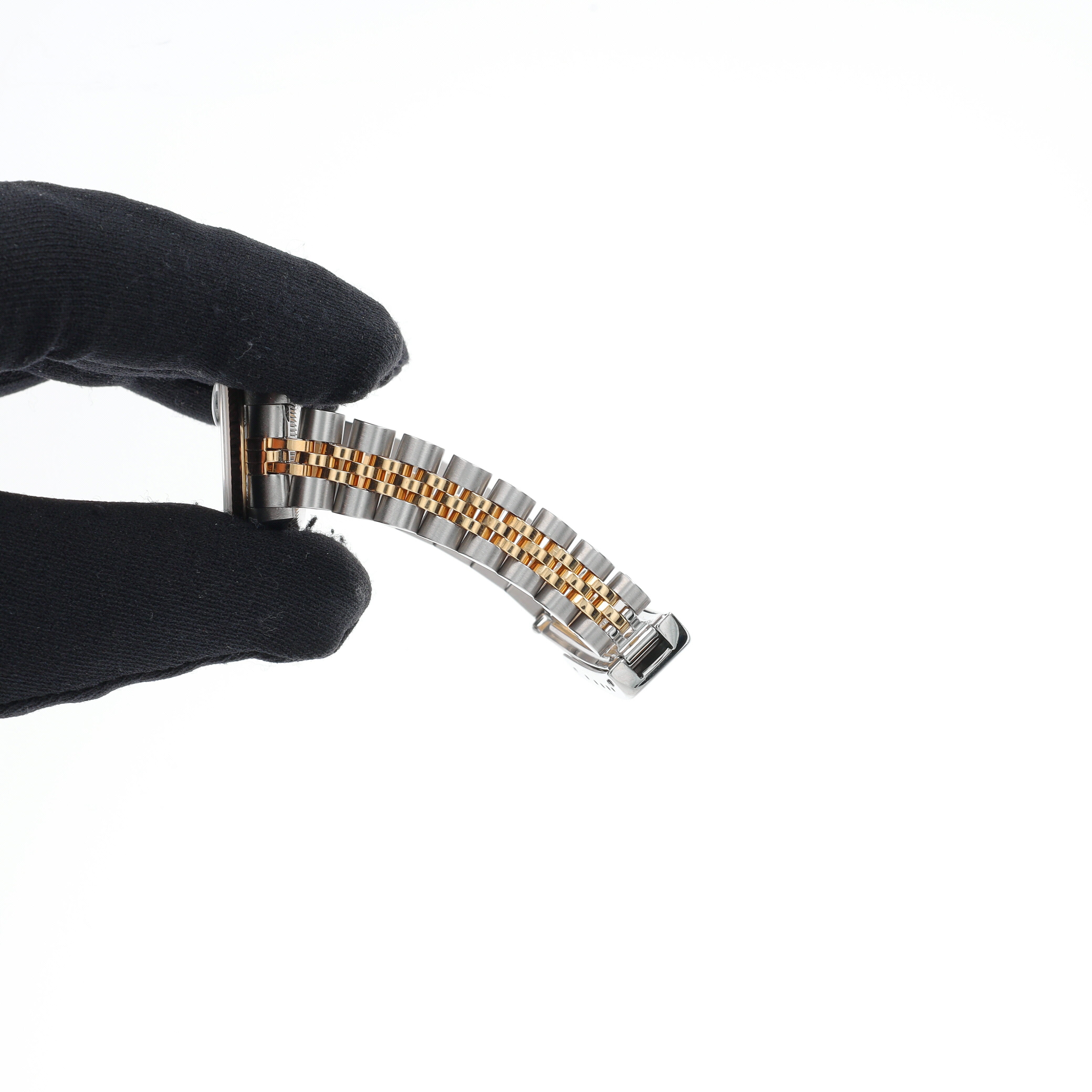 Rolex Datejust 79173 26mm White Roman & Diamond Dial Fluted Bezel Jubilee Band - Luxuriant Concierge