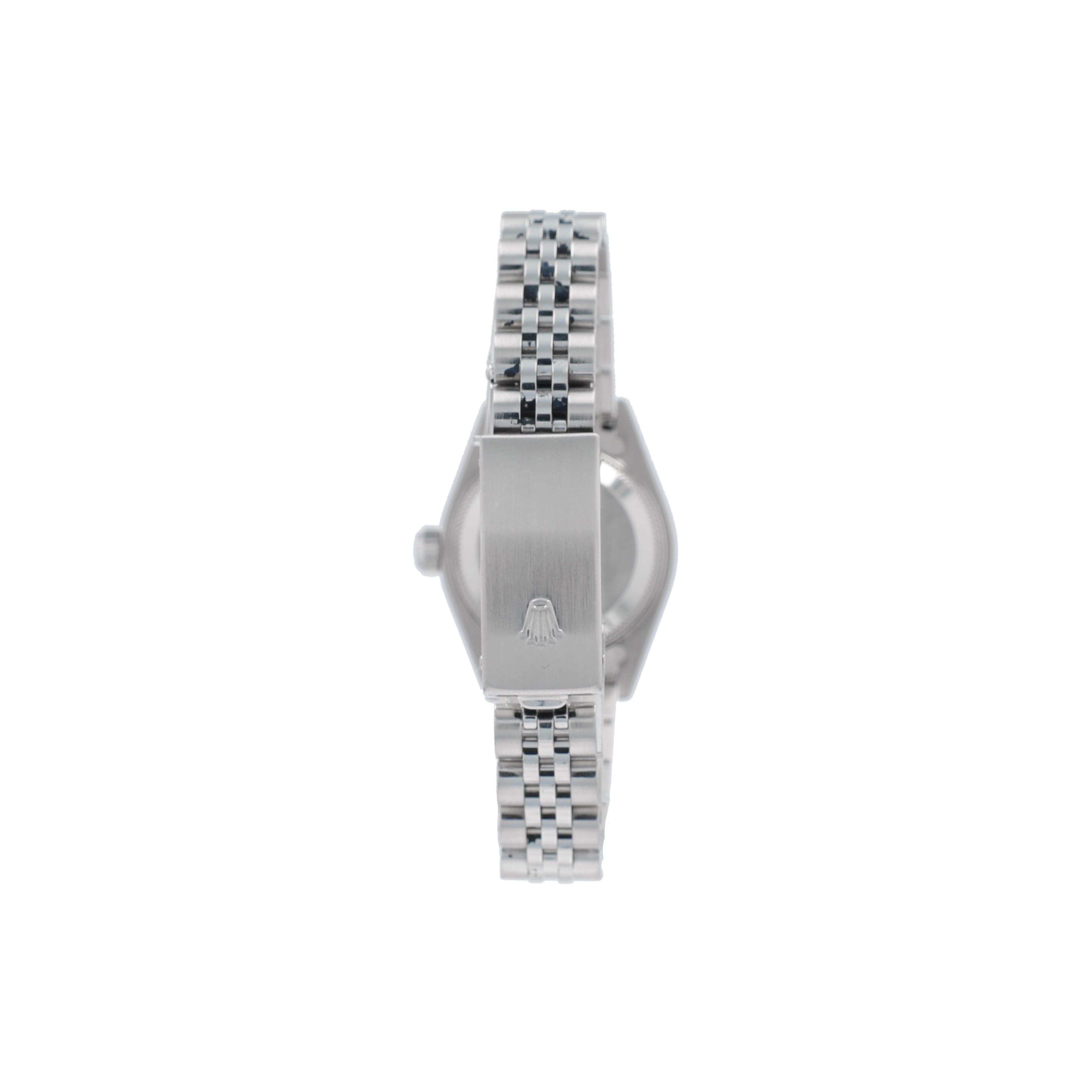 Rolex Datejust 79174 26mm White Mother of Pearl Diamond Dial Fluted Bezel Jubilee Band - Luxuriant Concierge