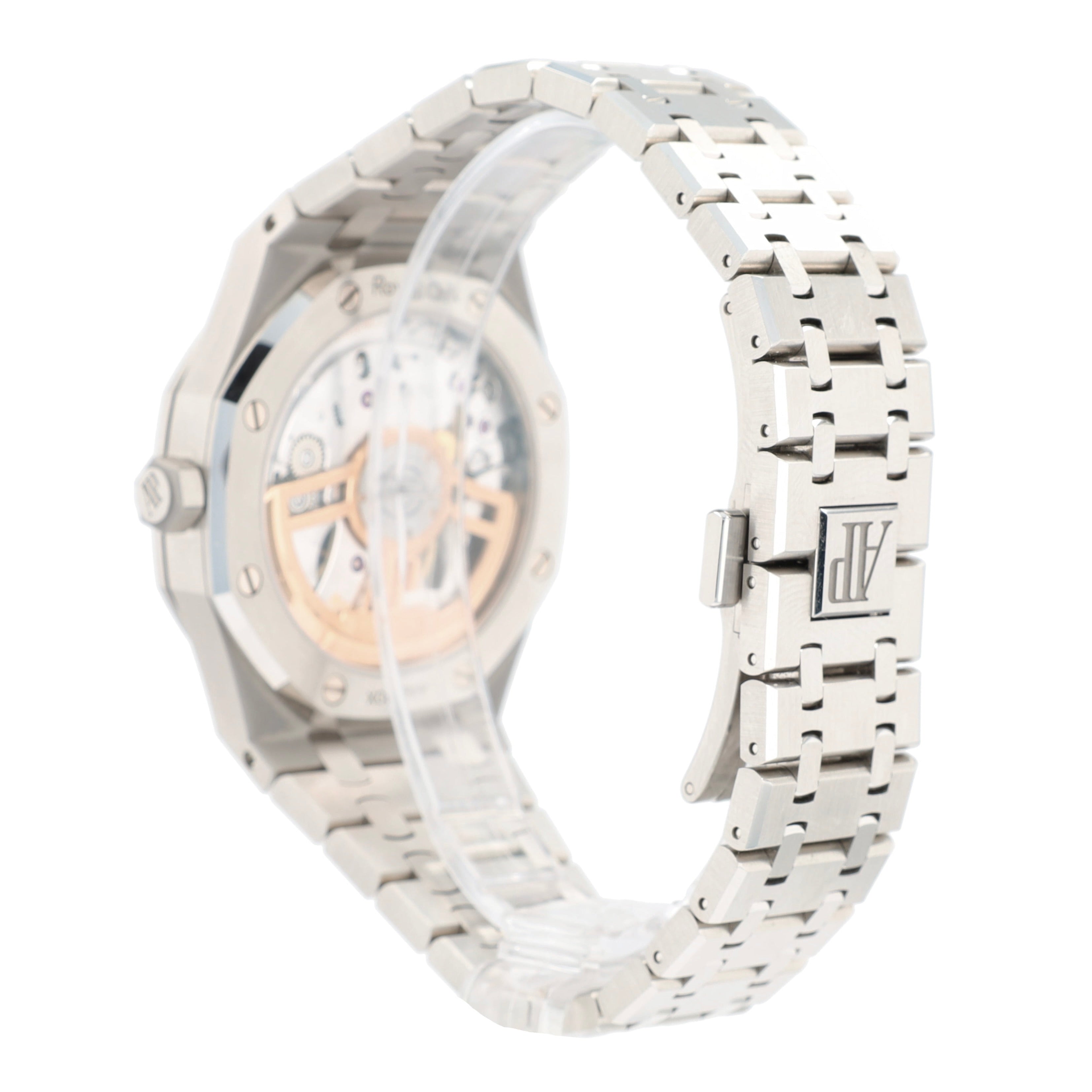 AUDEMARS PIGUET SS Grey Tapisserie waffle Index Octagonal Am Jubilee Band - Luxuriant Concierge