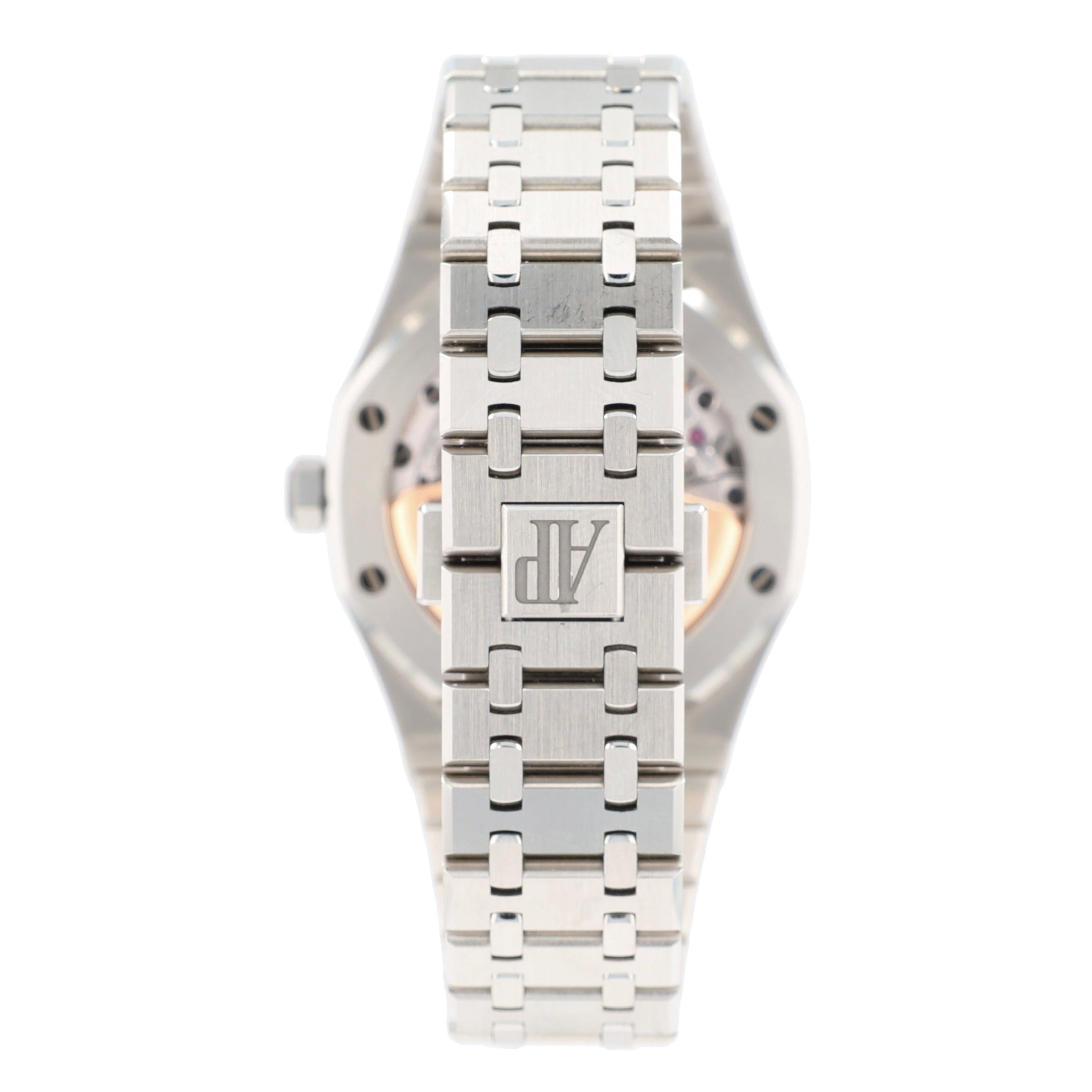 AUDEMARS PIGUET SS Grey Tapisserie waffle Index Octagonal Am Jubilee Band - Luxuriant Concierge