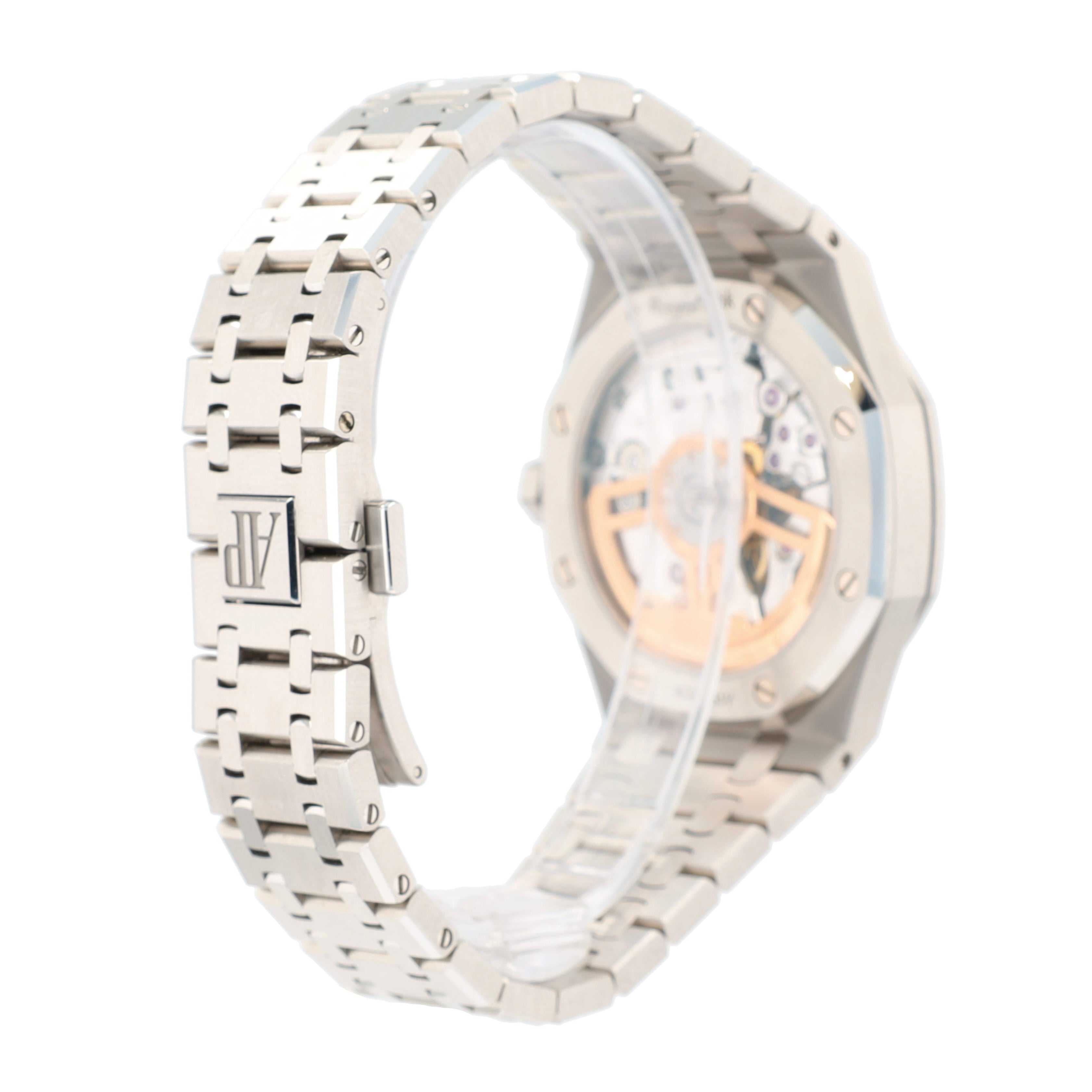 AUDEMARS PIGUET SS Grey Tapisserie waffle Index Octagonal Am Jubilee Band - Luxuriant Concierge