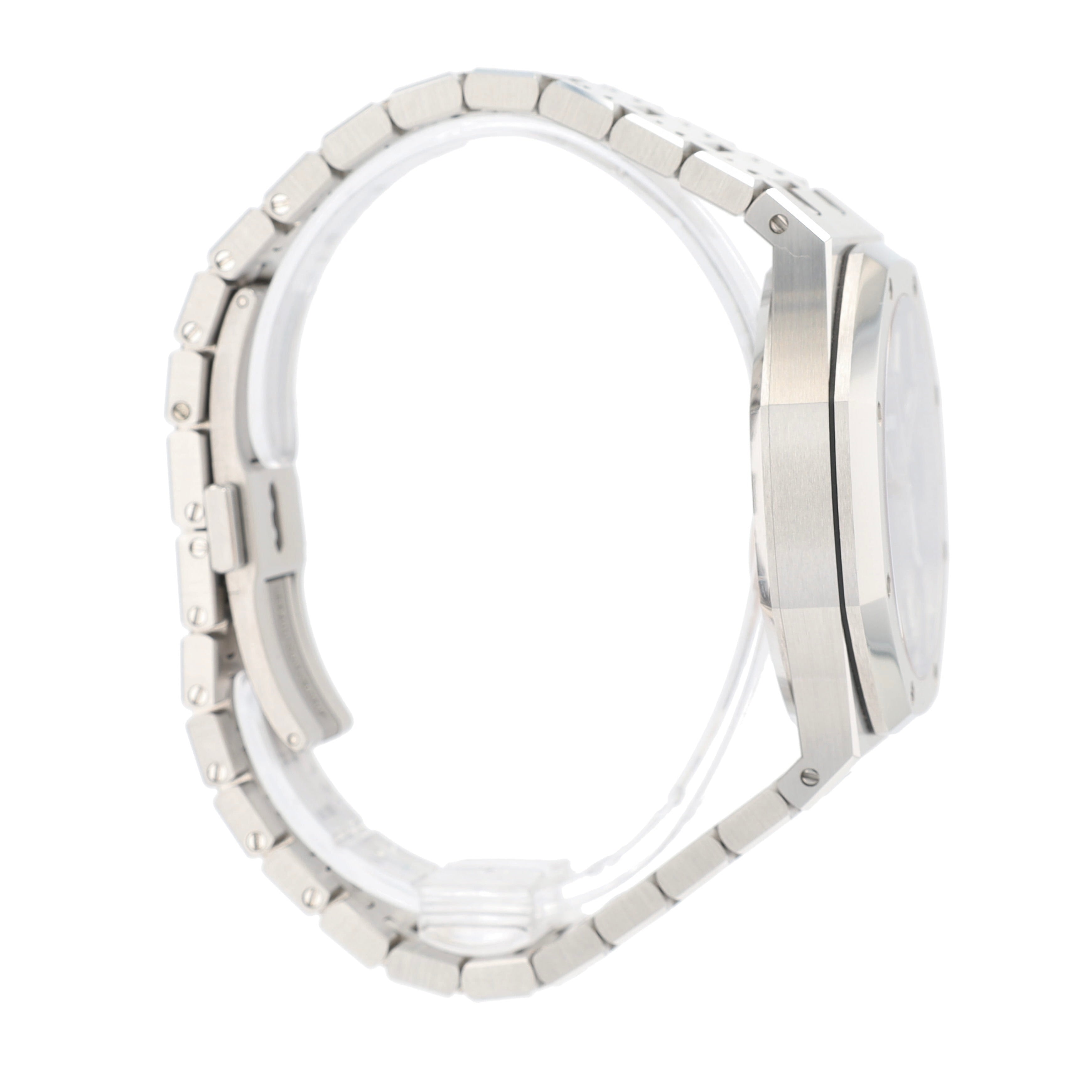 AUDEMARS PIGUET SS Grey Tapisserie waffle Index Octagonal Am Jubilee Band - Luxuriant Concierge