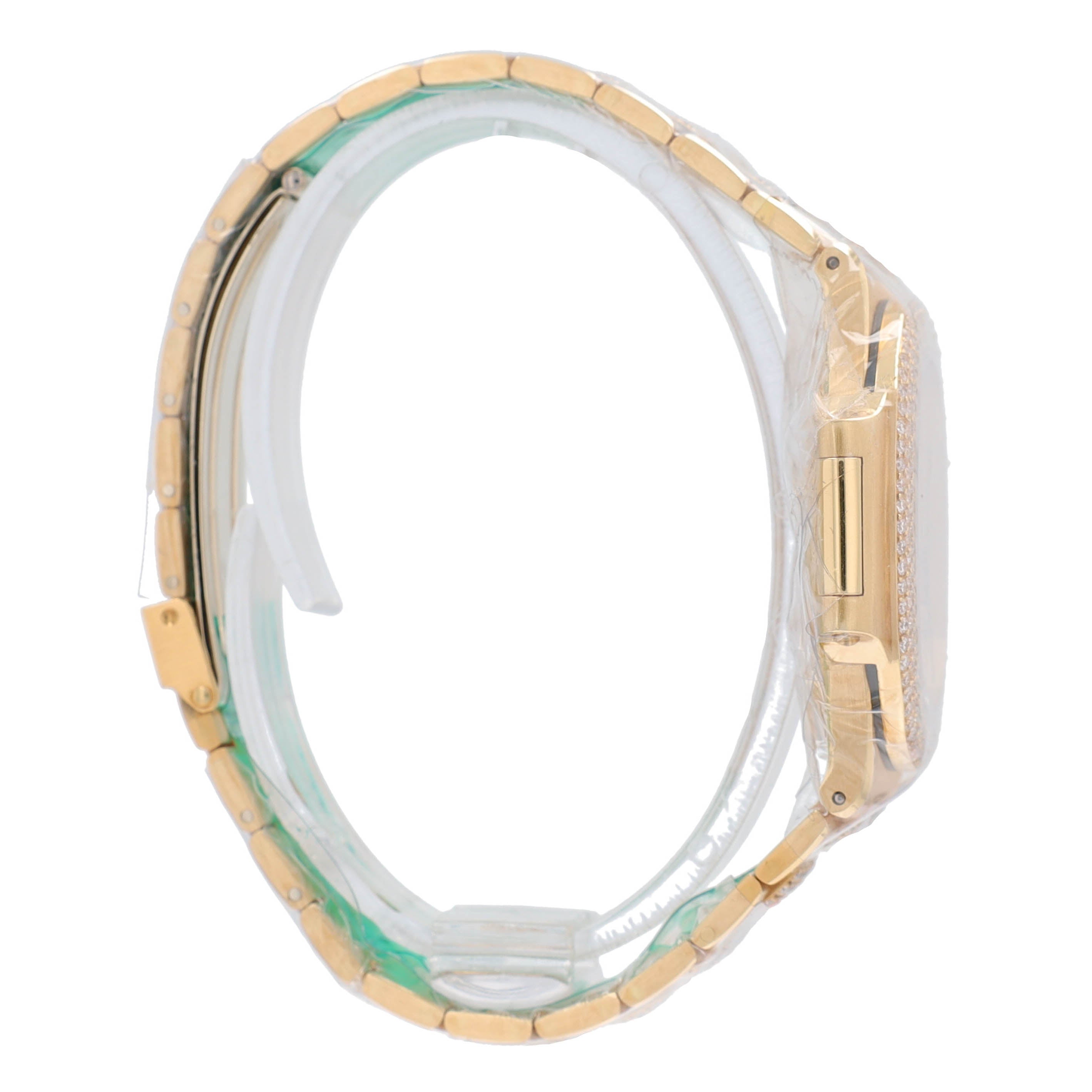 Patek Philippe Nautilus 37mmChampagne Tapestry Diamond, 3 Row Diamond Bezel, Diamond Band