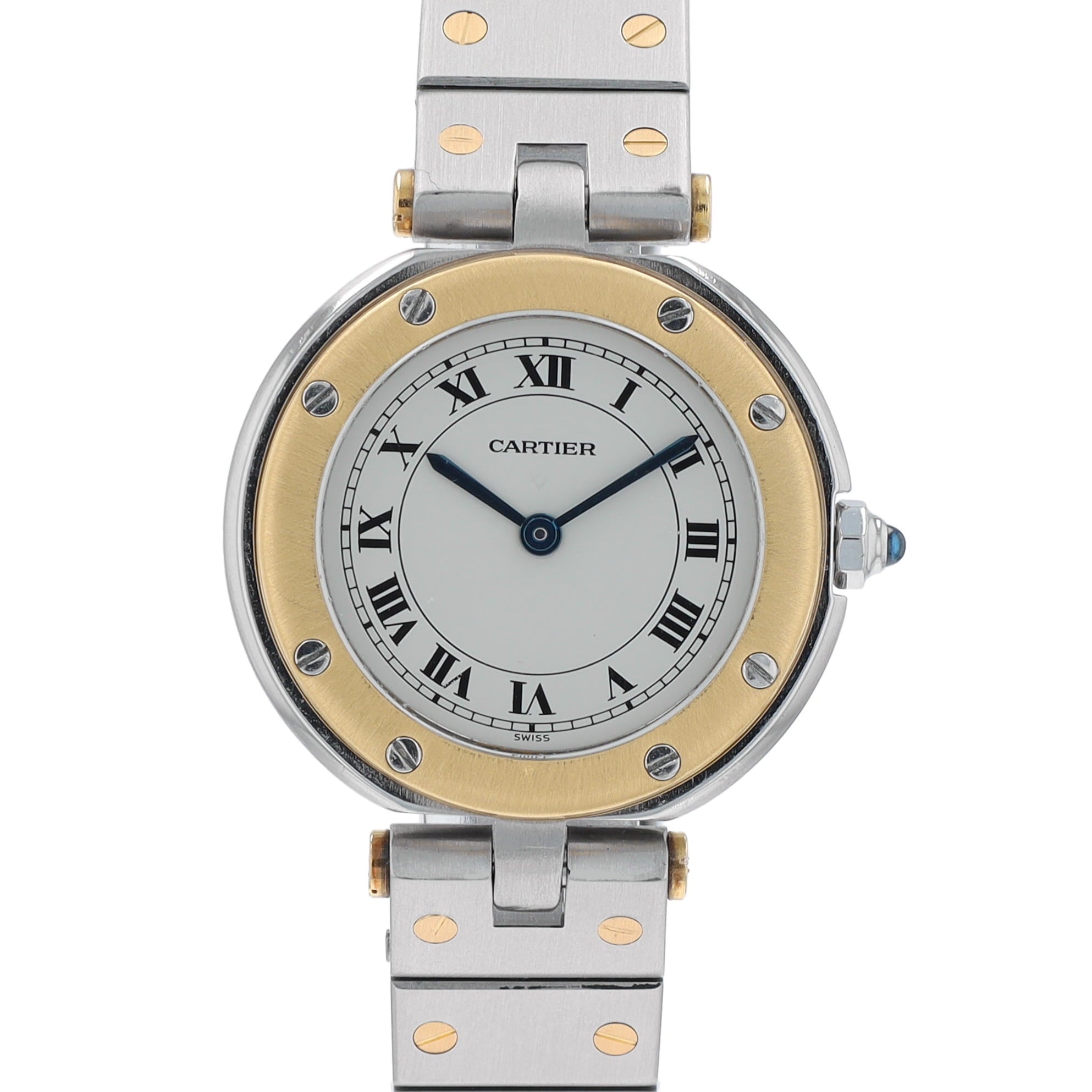 Cartier Santos TT YELLOW White Roman Dial