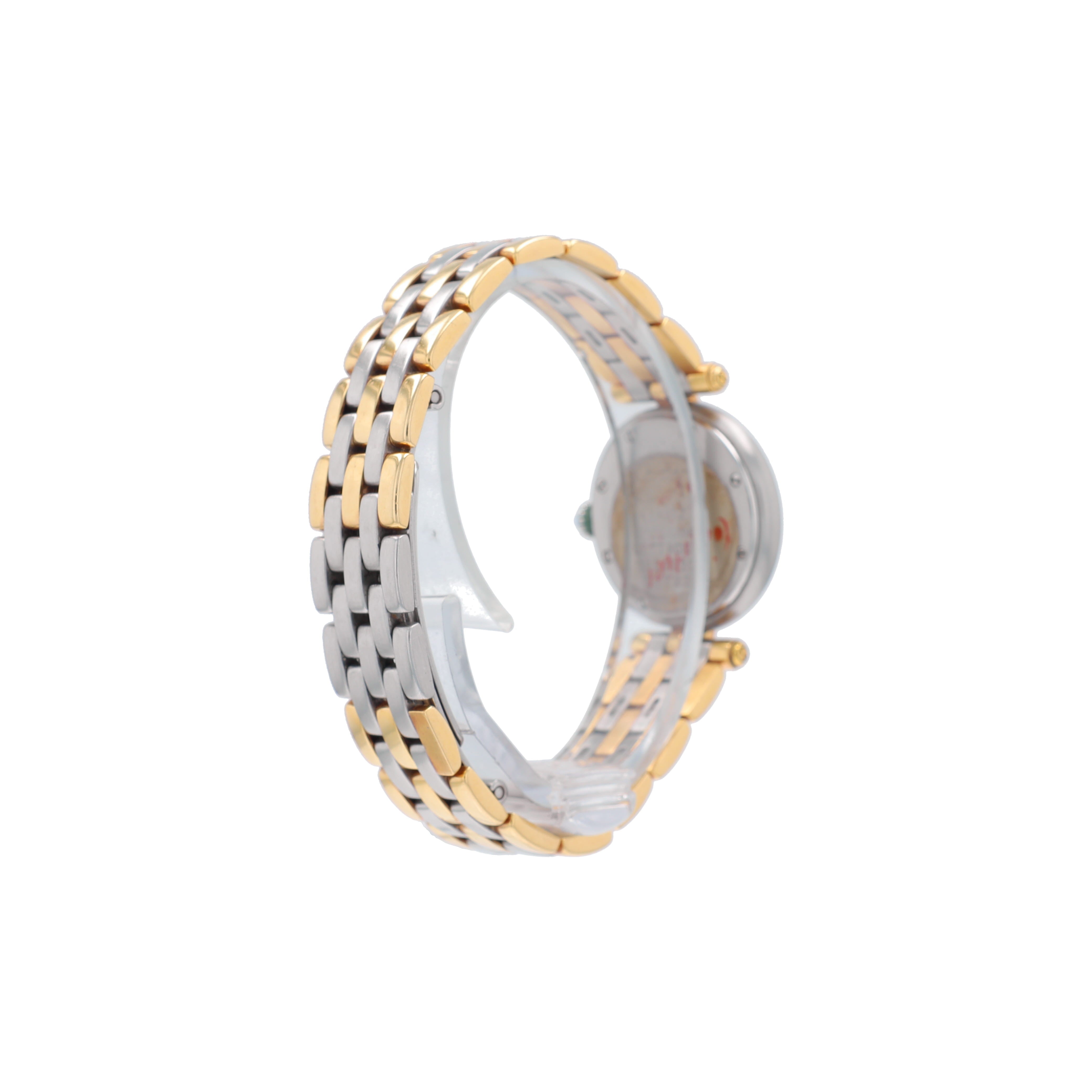 Cartier Panthere Vendome 24mm White Roman Numeral Dial Round Bezel Linked Band - Luxuriant Concierge