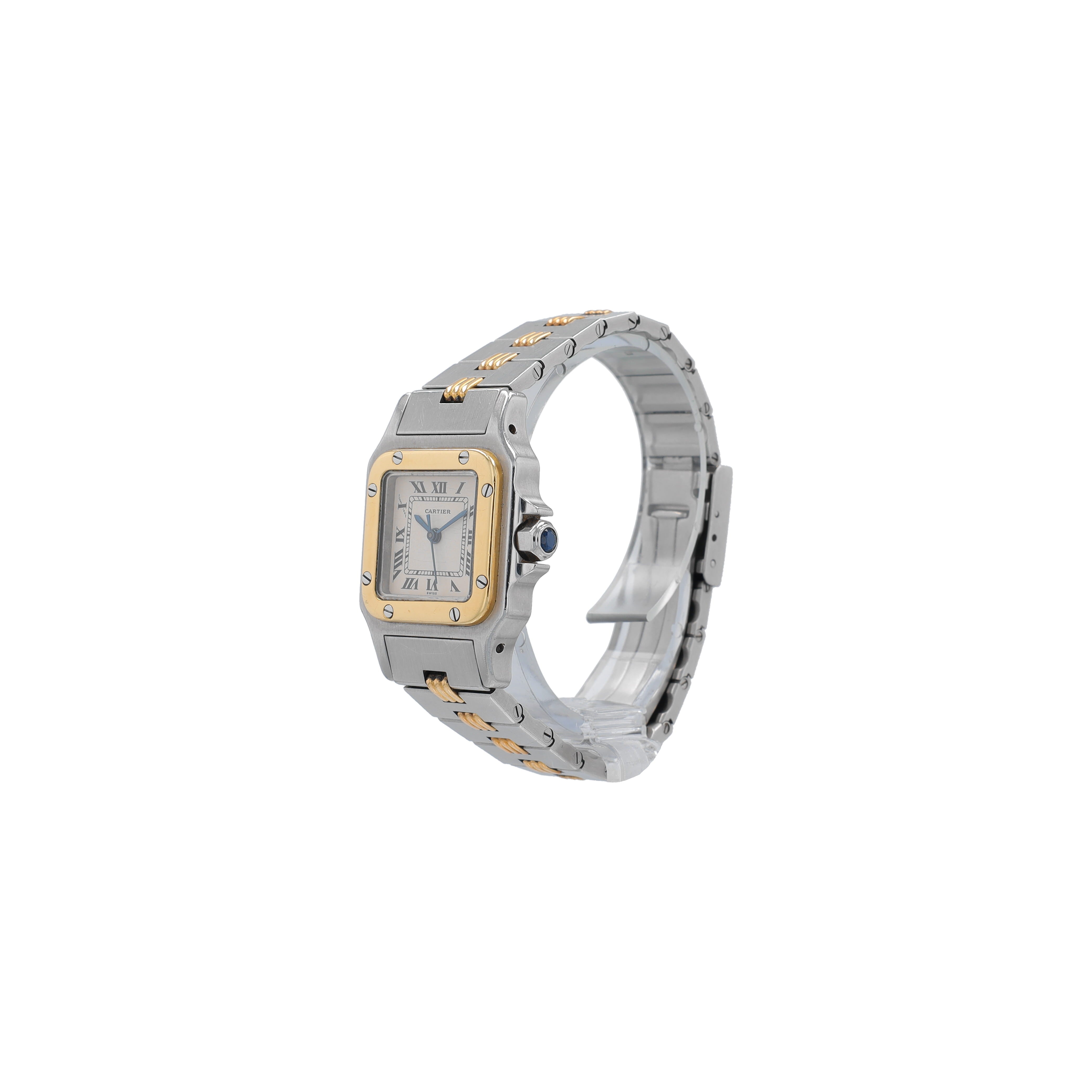 Cartier Santos TT YELLOW 2423 White Roman Dial - Luxuriant Concierge