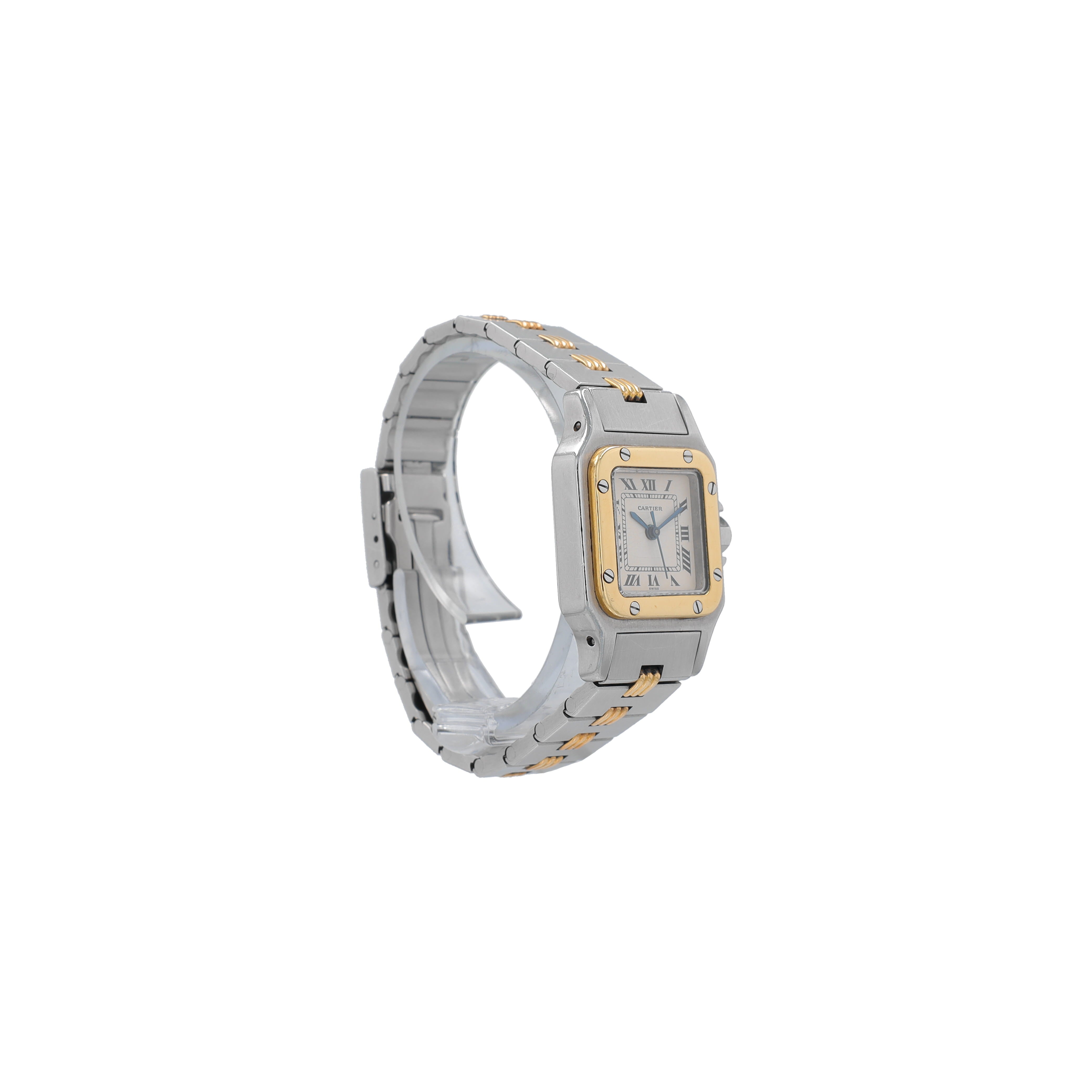 Cartier Santos TT YELLOW 2423 White Roman Dial