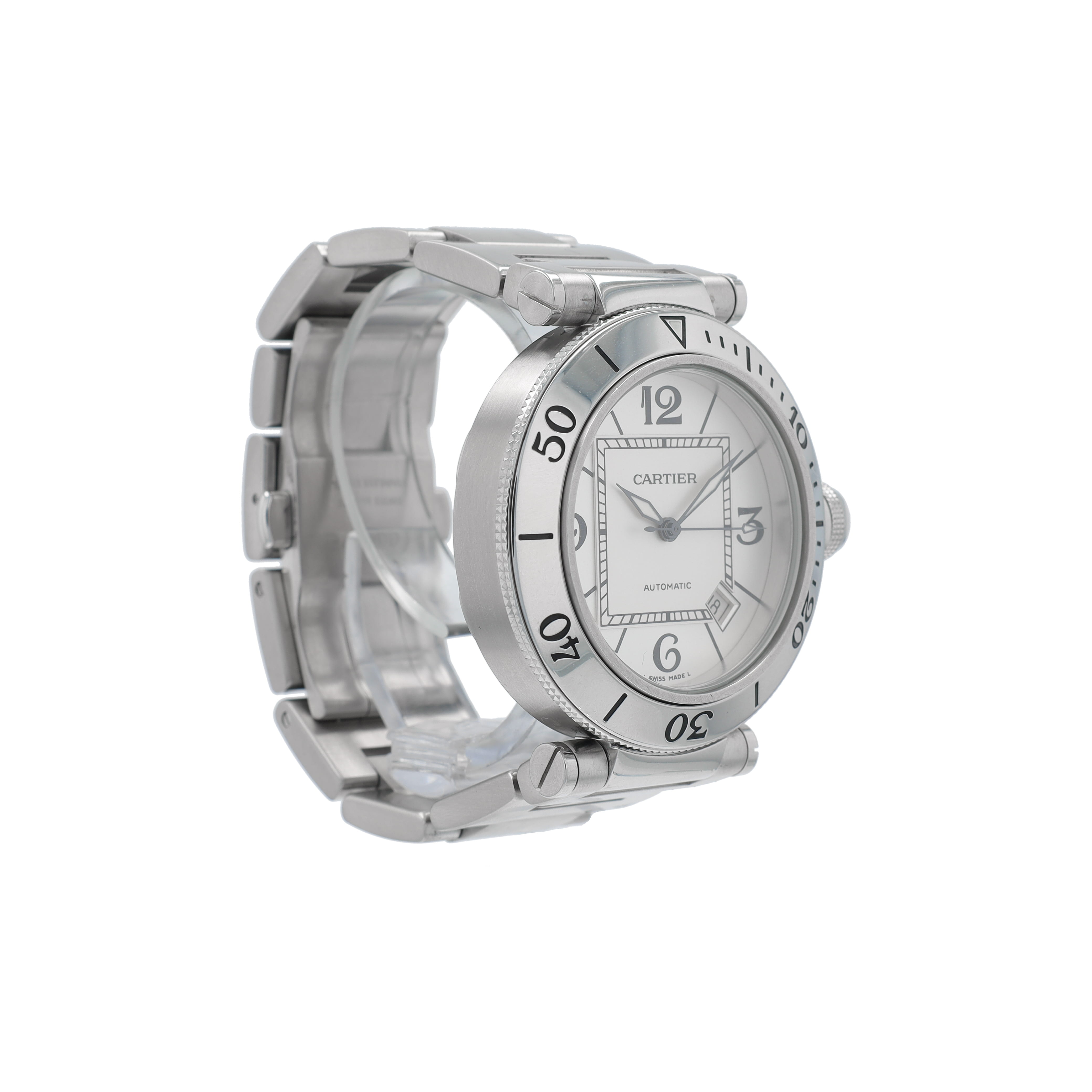 Cartier Pasha 2790 40.5mm White Arabic Dial - Luxuriant Concierge