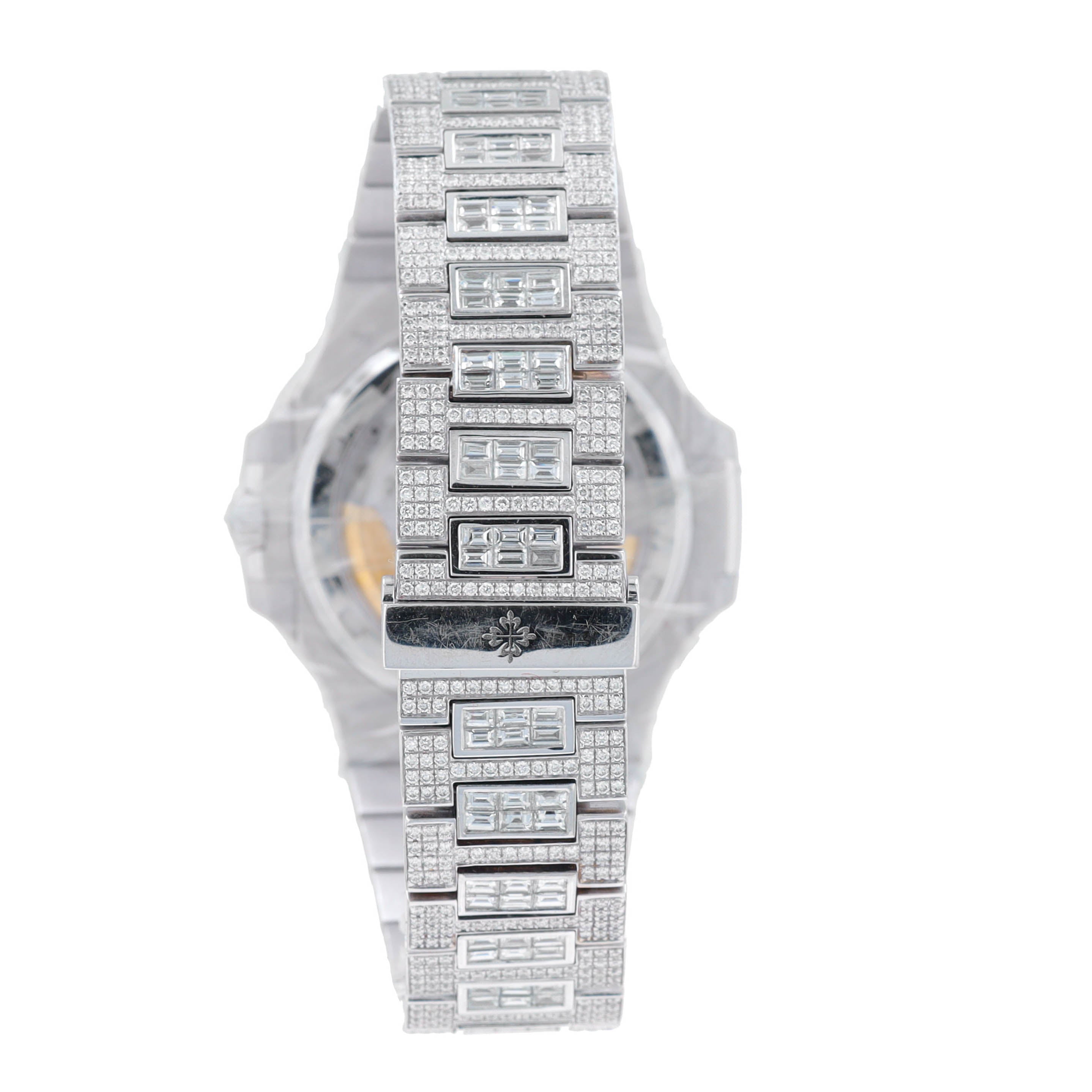 Patek Philippe 18KW Loaded Diamonds & Baguette Watch