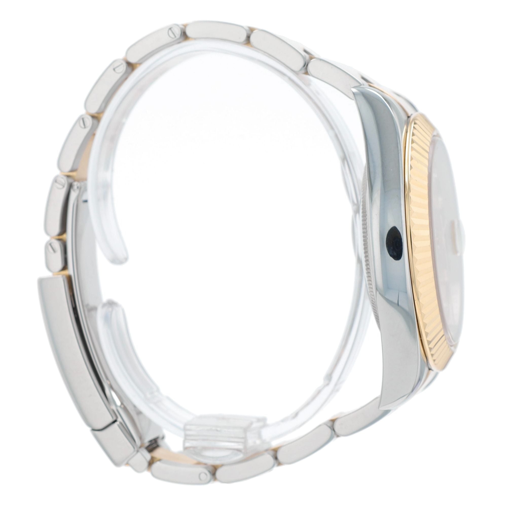 Rolex Mens Datejust II 116333 Two-Tone Champagne Diamond Oyster Band Watch w/Box&Cert