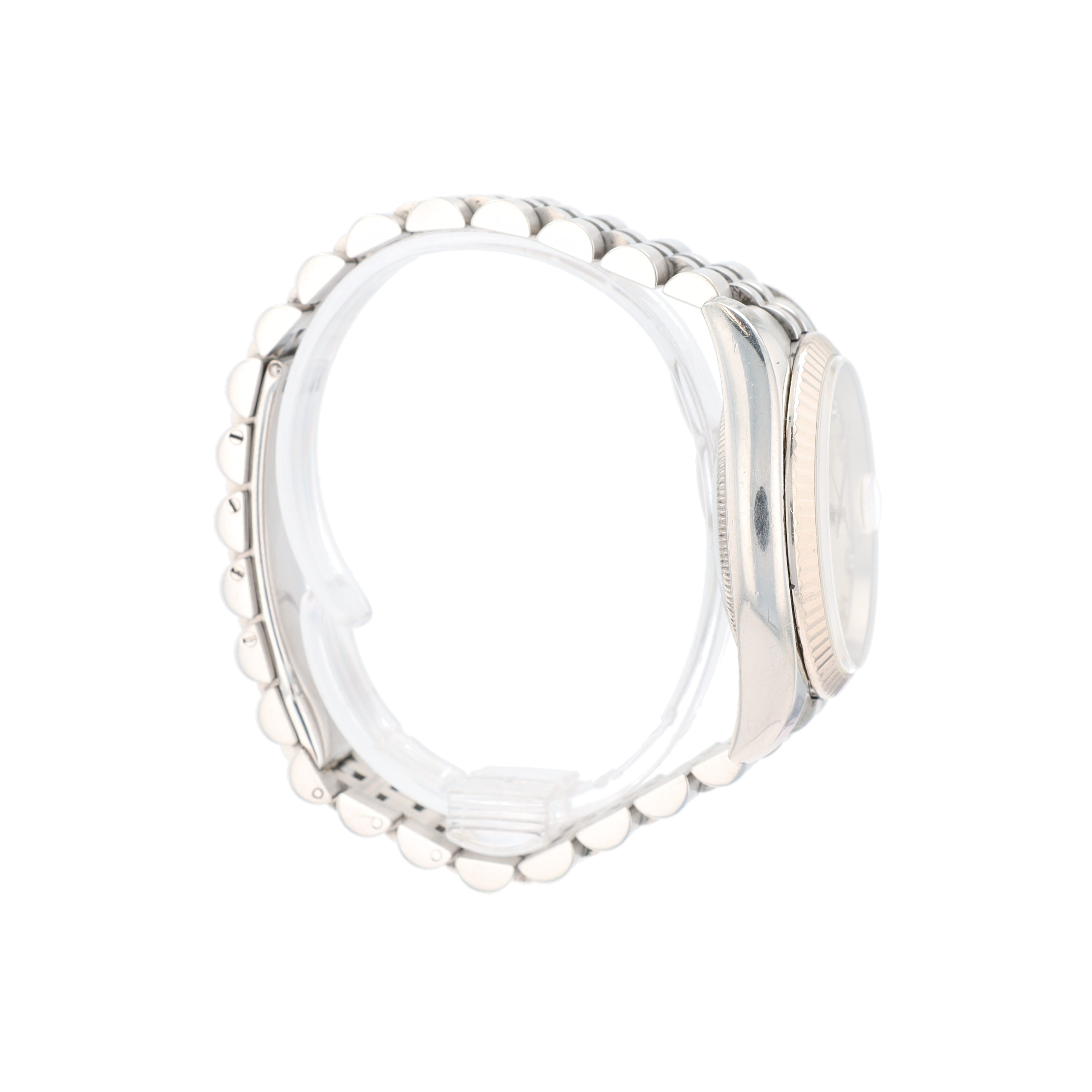 Rolex Datejust 116234 36mm Silver Jubilee Diamond (N.S) Dial Fluted Bezel Jubilee Band