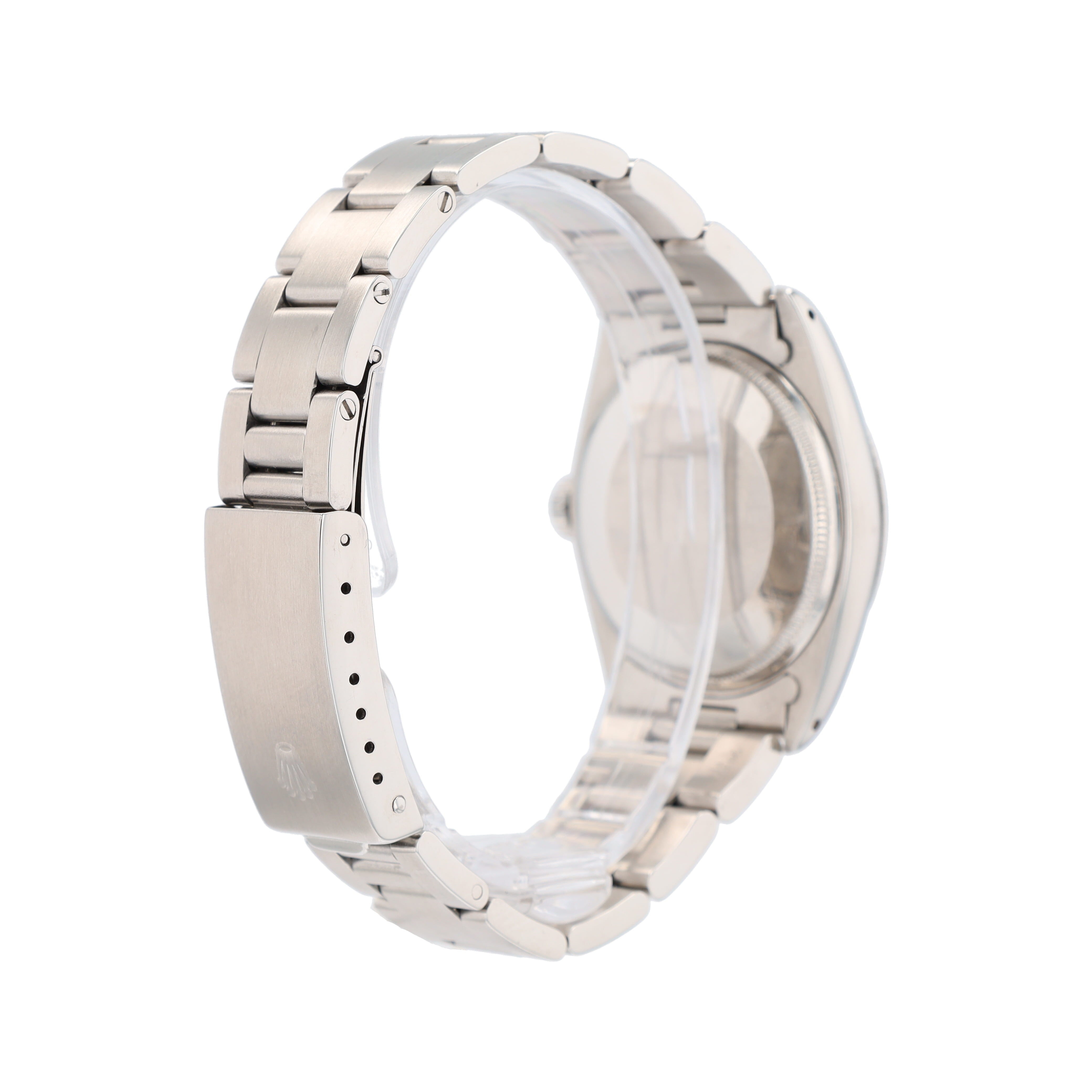 Rolex Date 1500 34mm Silver Index Dial Smooth Bezel Oyster Band - Luxuriant Concierge
