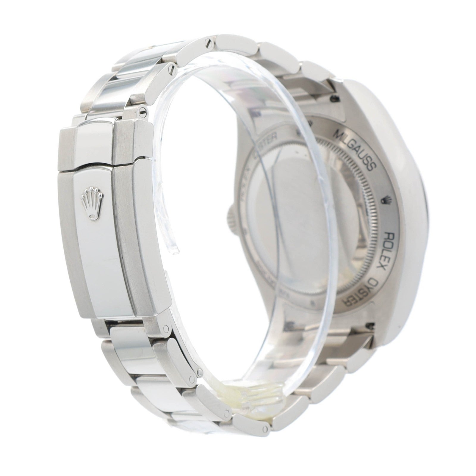 Rolex Milgauss 116400GV 2022 Green Crystal Black Dial Mens Watch 40mm w/ Paper - Luxuriant Concierge