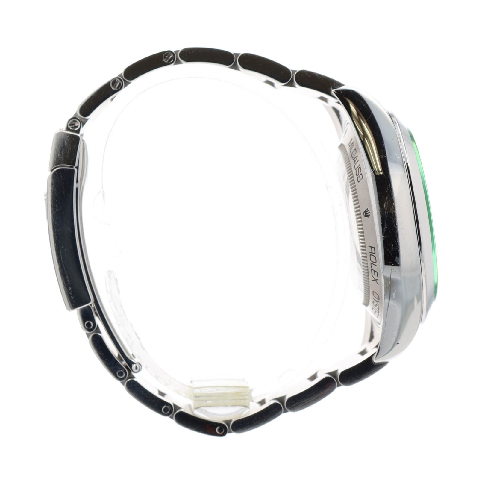 Rolex Milgauss 116400GV 2022 Green Crystal Black Dial Mens Watch 40mm w/ Paper - Luxuriant Concierge