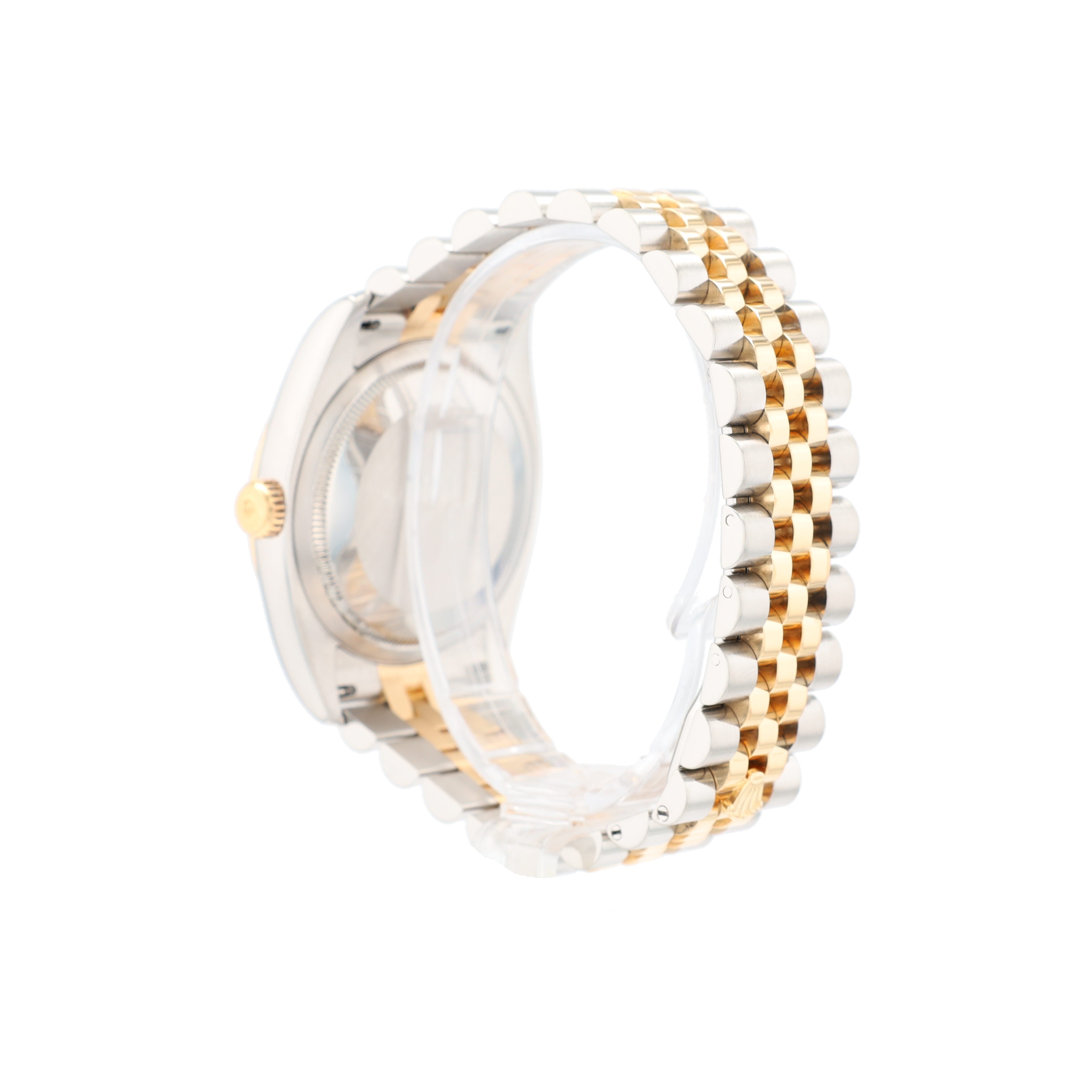Rolex Datejust 116233 36mm Champagne Roman Numeral Dial Fluted Bezel Jubilee Band