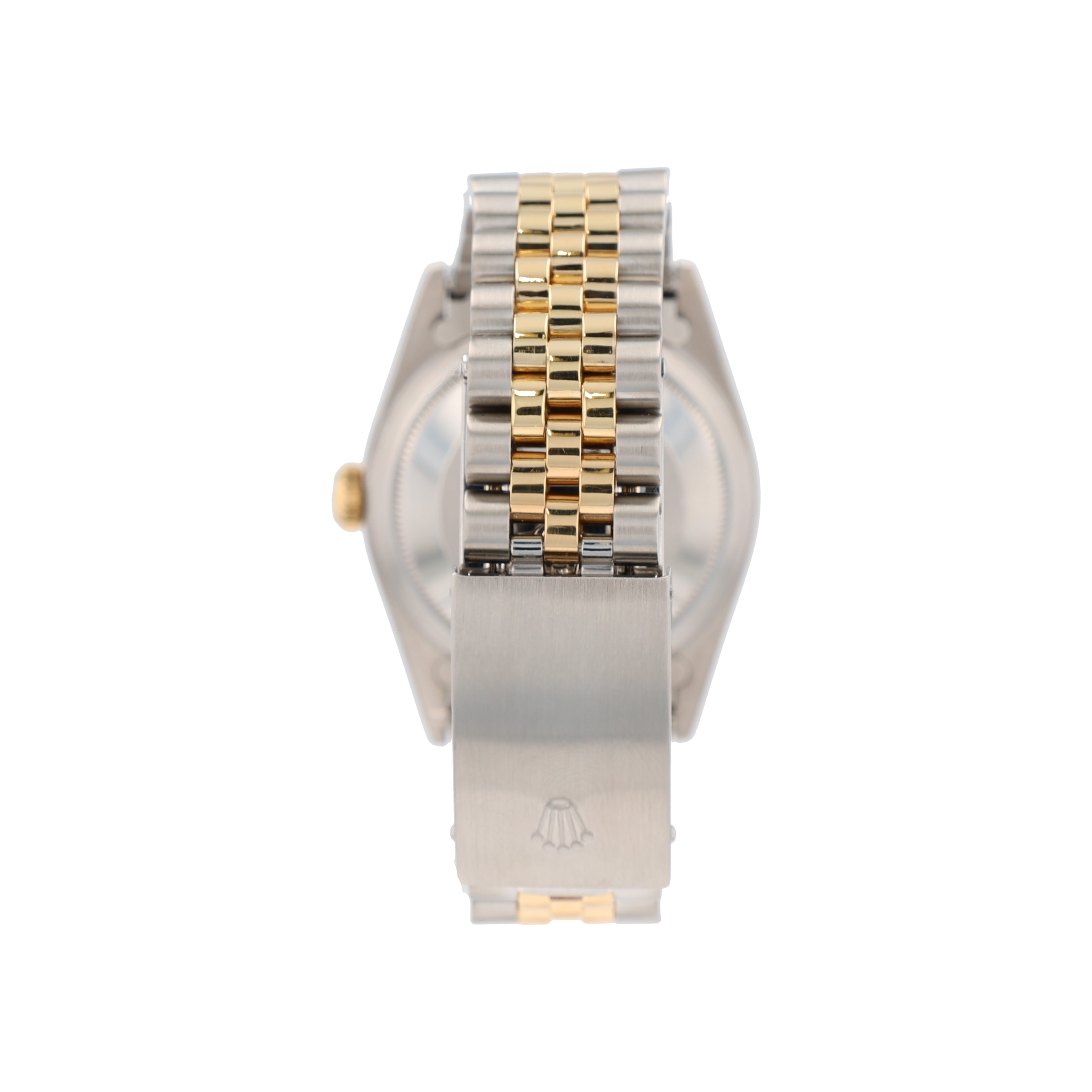 Rolex Datejust 16233 36mm Champagne Index Dial Fluted Bezel Jubilee Band