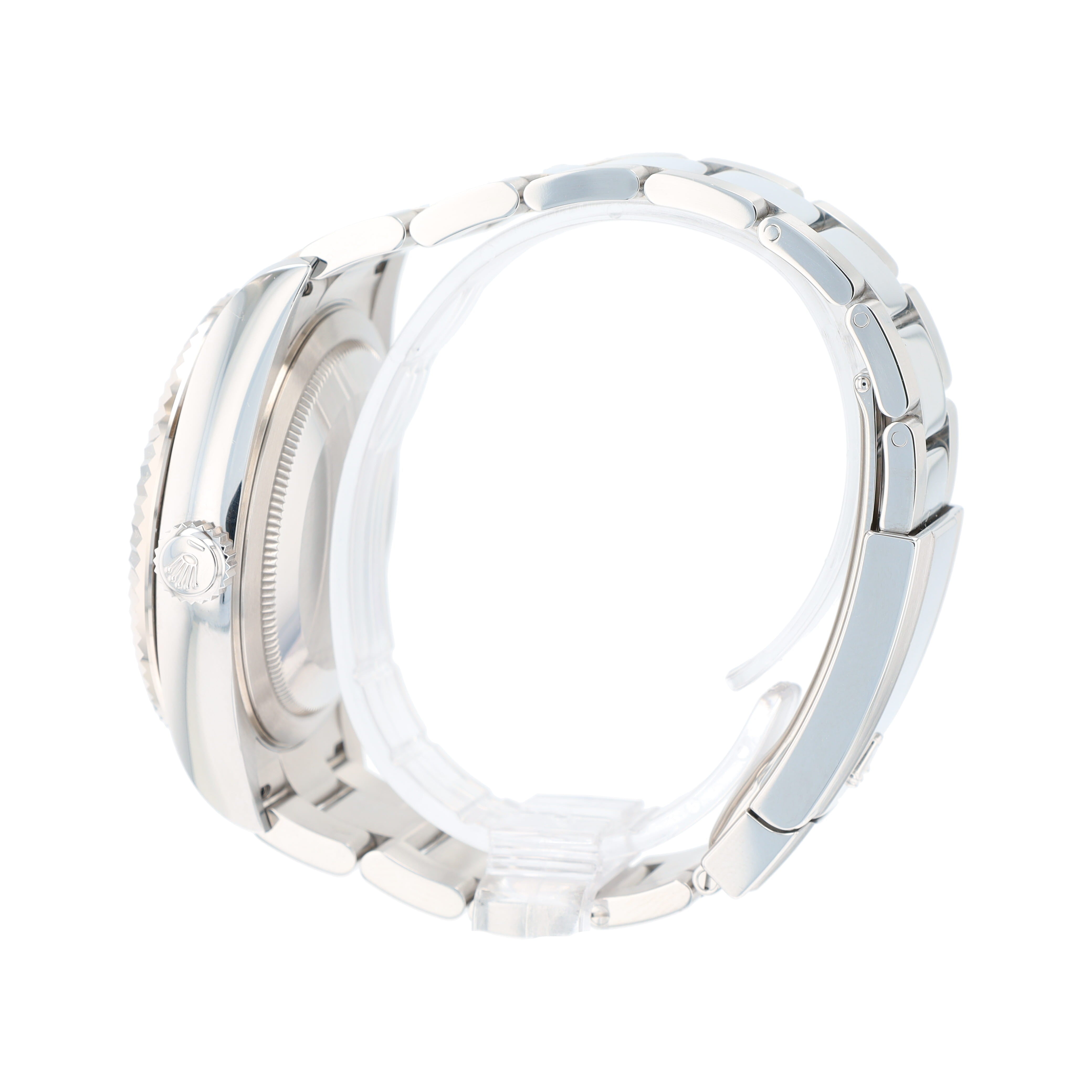 B&P Rolex Sky-Dweller 326934 42mm White Luminous Dial Fluted Bezel Oyster Band