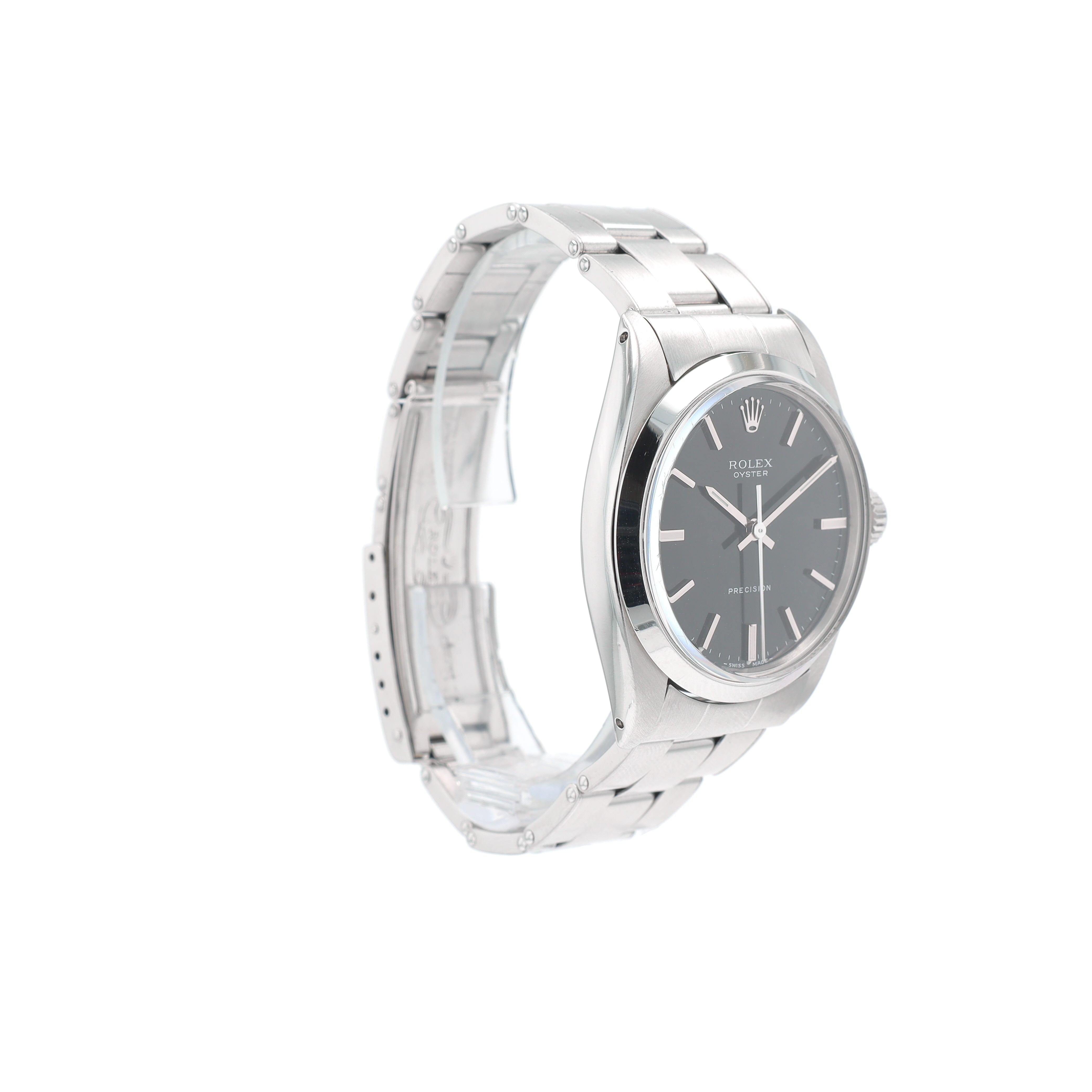 Rolex Oyster Perpetual 6426 34mm Black Index Dial Bezel Oyster Band - Luxuriant Concierge