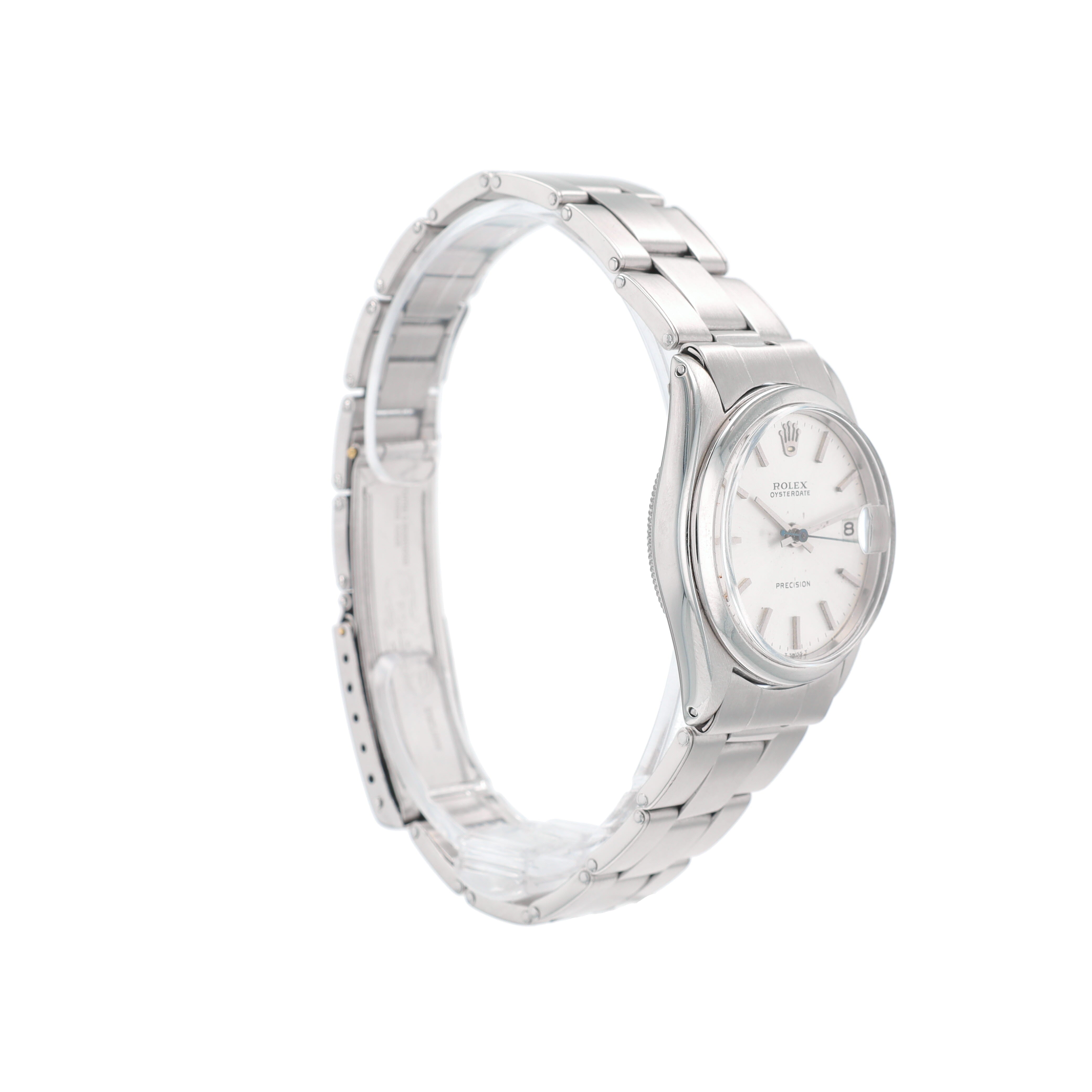 Rolex Oyster Date 6266 31mm Silver Index Dial Smooth Bezel Oyster Band