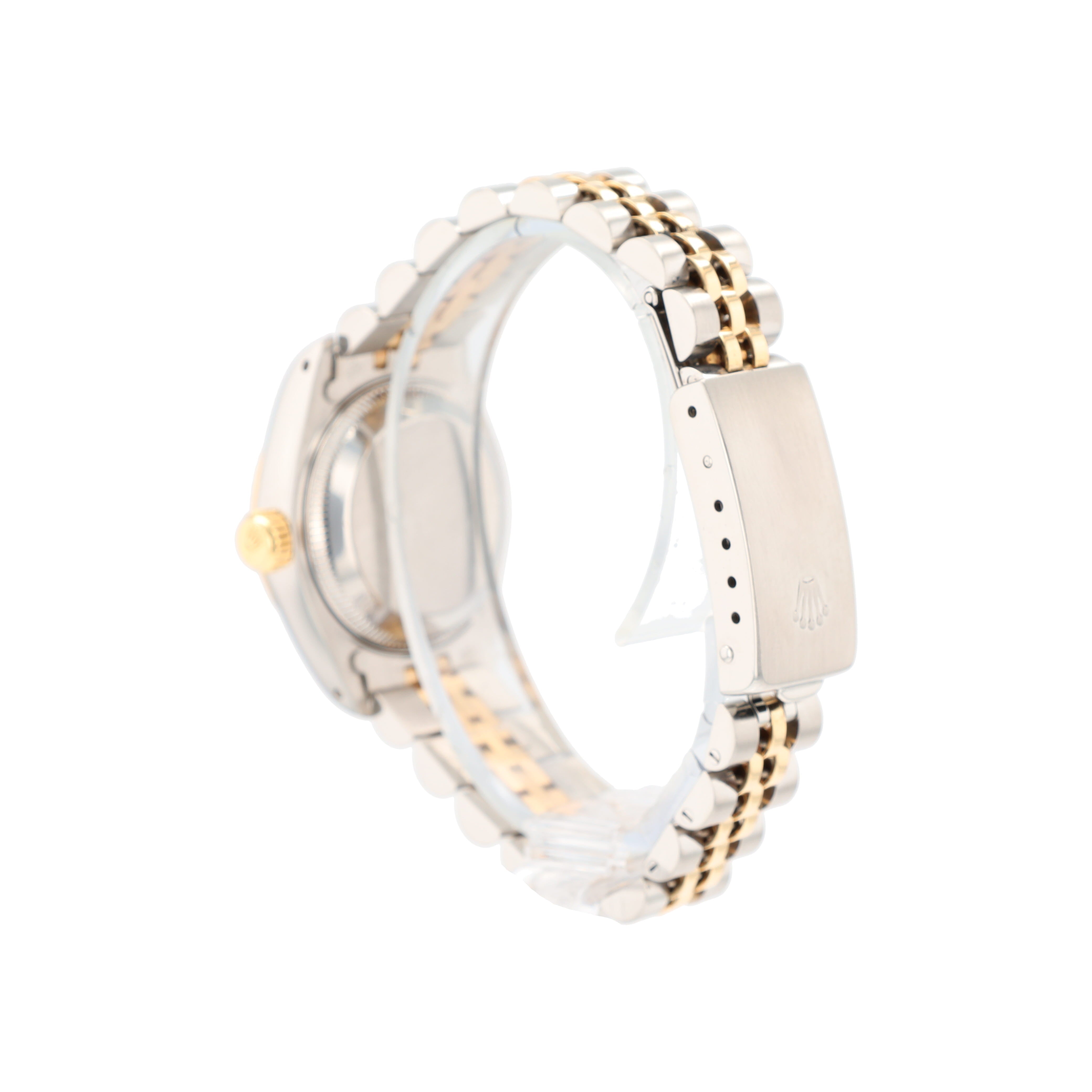 Rolex Datejust 69173 26mm Champagne Index Dial Fluted Bezel Jubilee Band