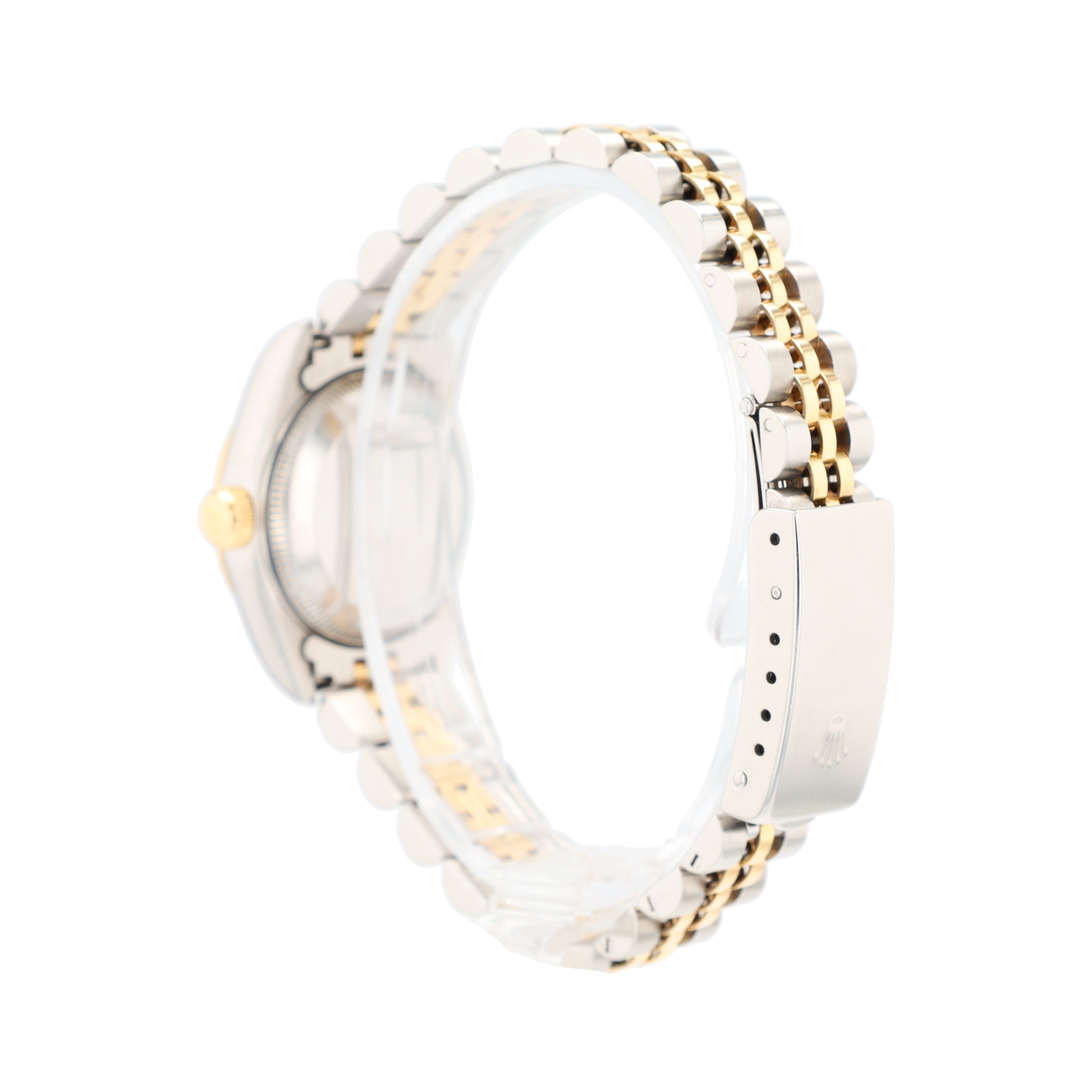 B&P Rolex Datejust 69173 26mm Champagne Diamonds (N.S) Dial Fluted Bezel Jubilee Band - Luxuriant Concierge