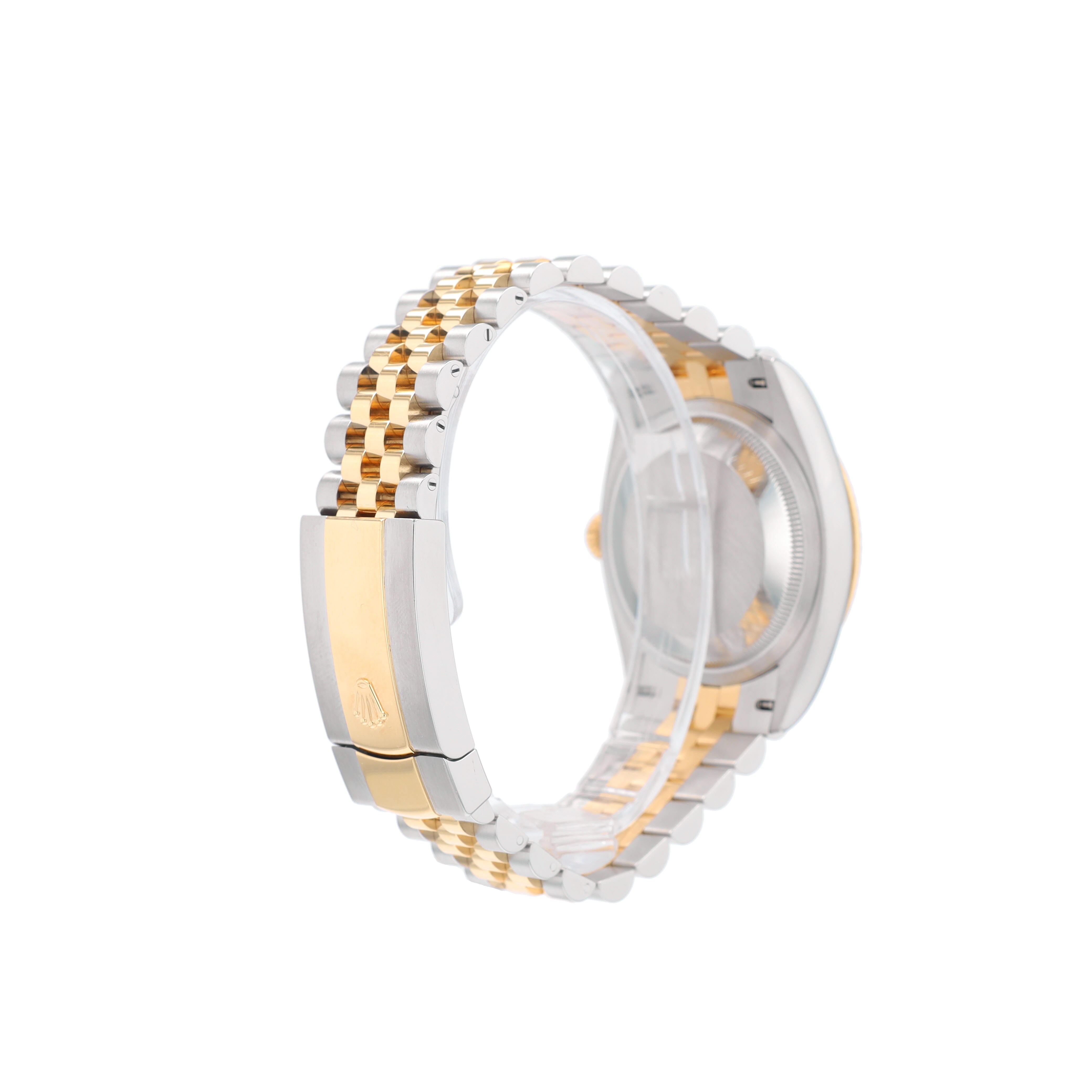 Rolex Datejust 126233 36mm Champagne Motif Index Luminous Dial Fluted Bezel Jubilee Band - Luxuriant Concierge