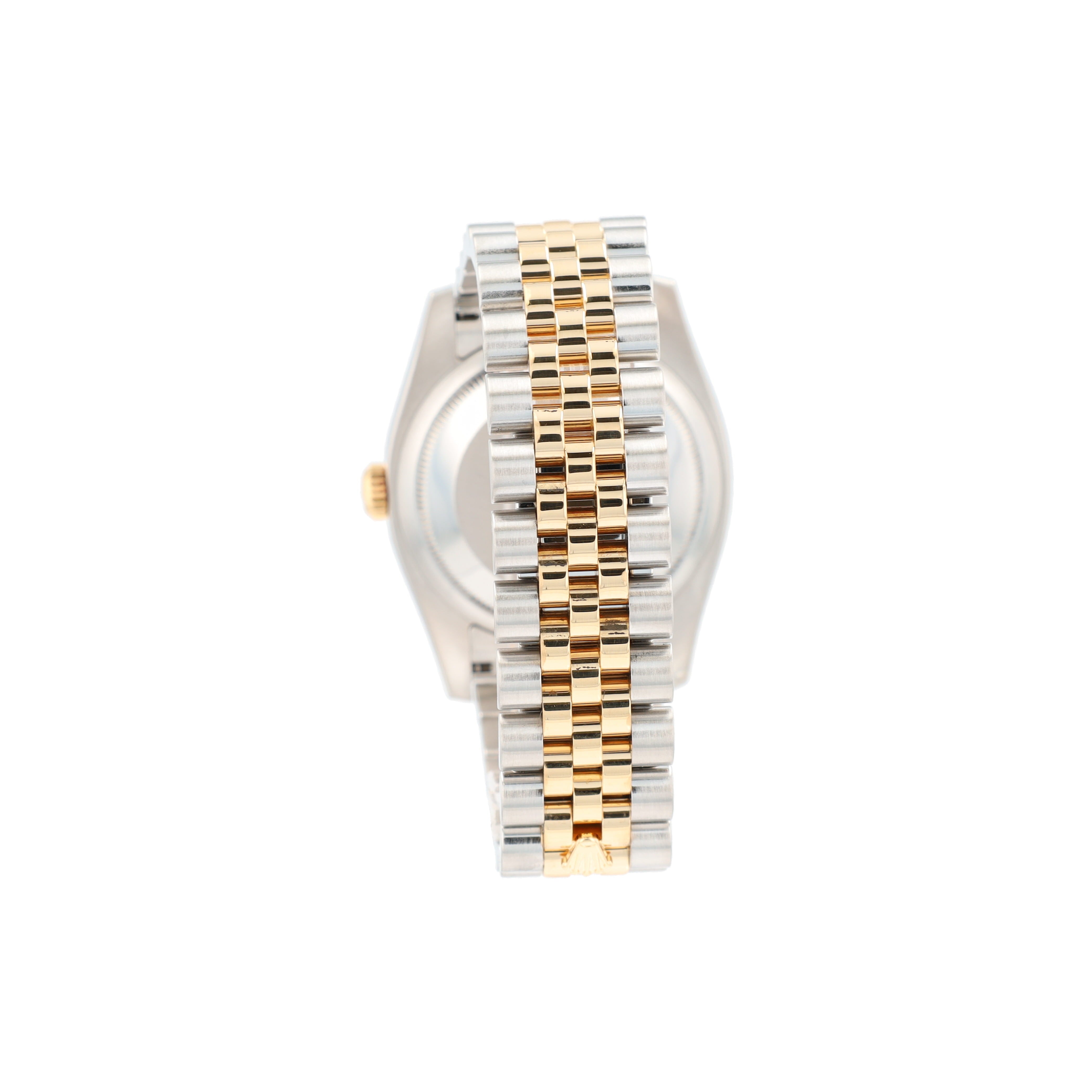 B&P Rolex Datejust 116233 36mm Grey Diamond (N.S) Dial Fluted Bezel Jubilee Band