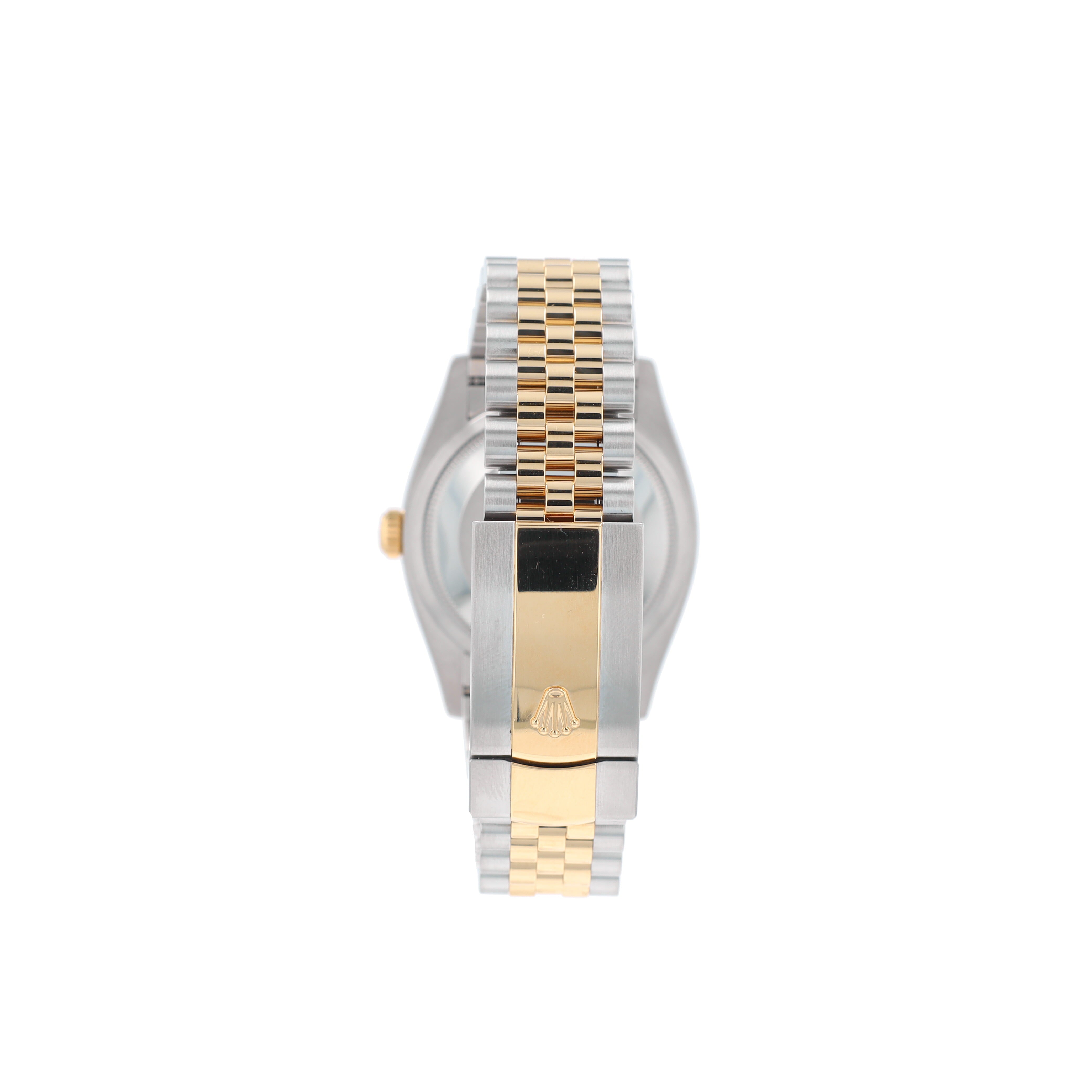 Rolex Datejust 126233 36mm Champagne Motif Index Luminous Dial Fluted Bezel Jubilee Band - Luxuriant Concierge