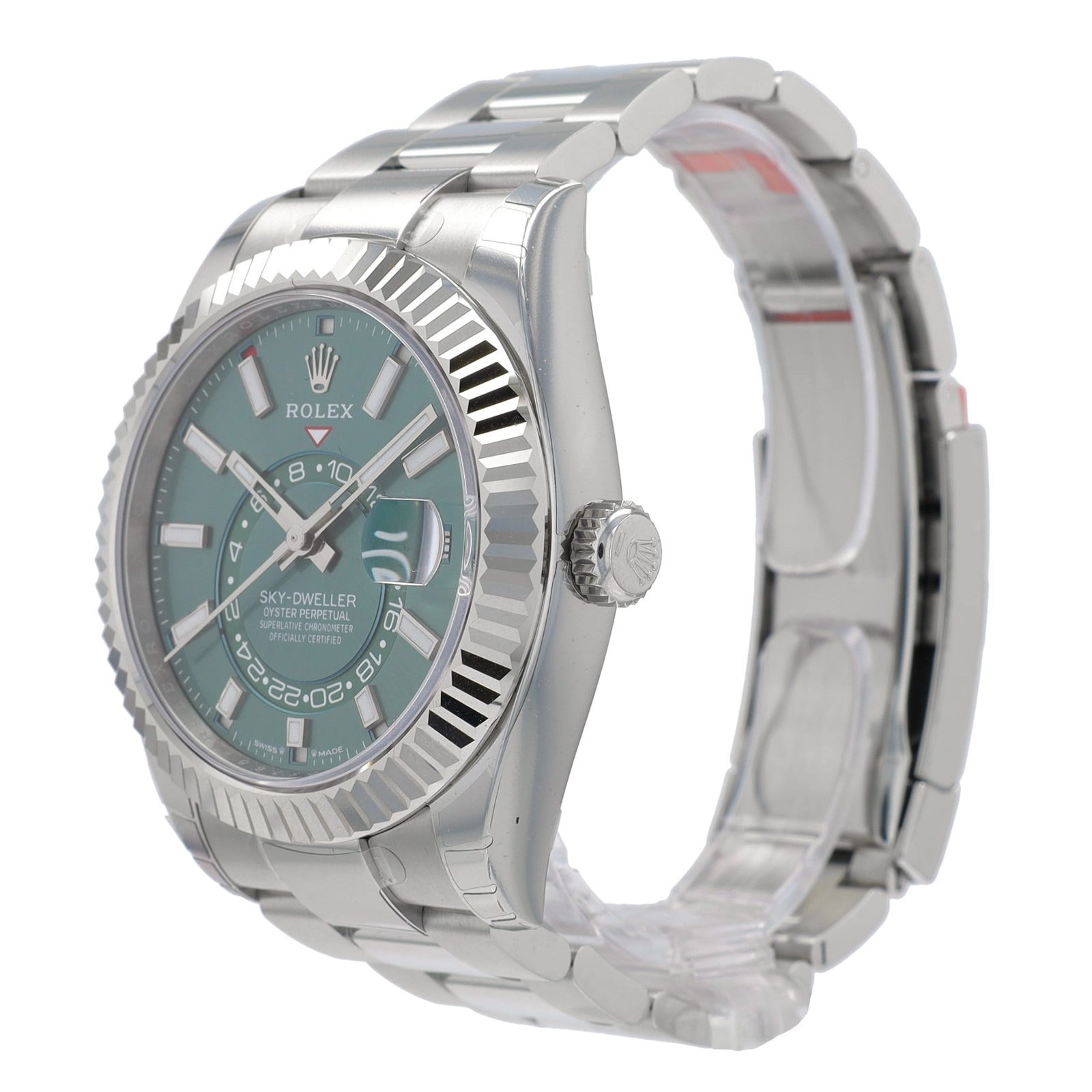 Rolex Mens Watch Sky-Dweller 336934 42mm Green Dial Watch - Luxuriant Concierge