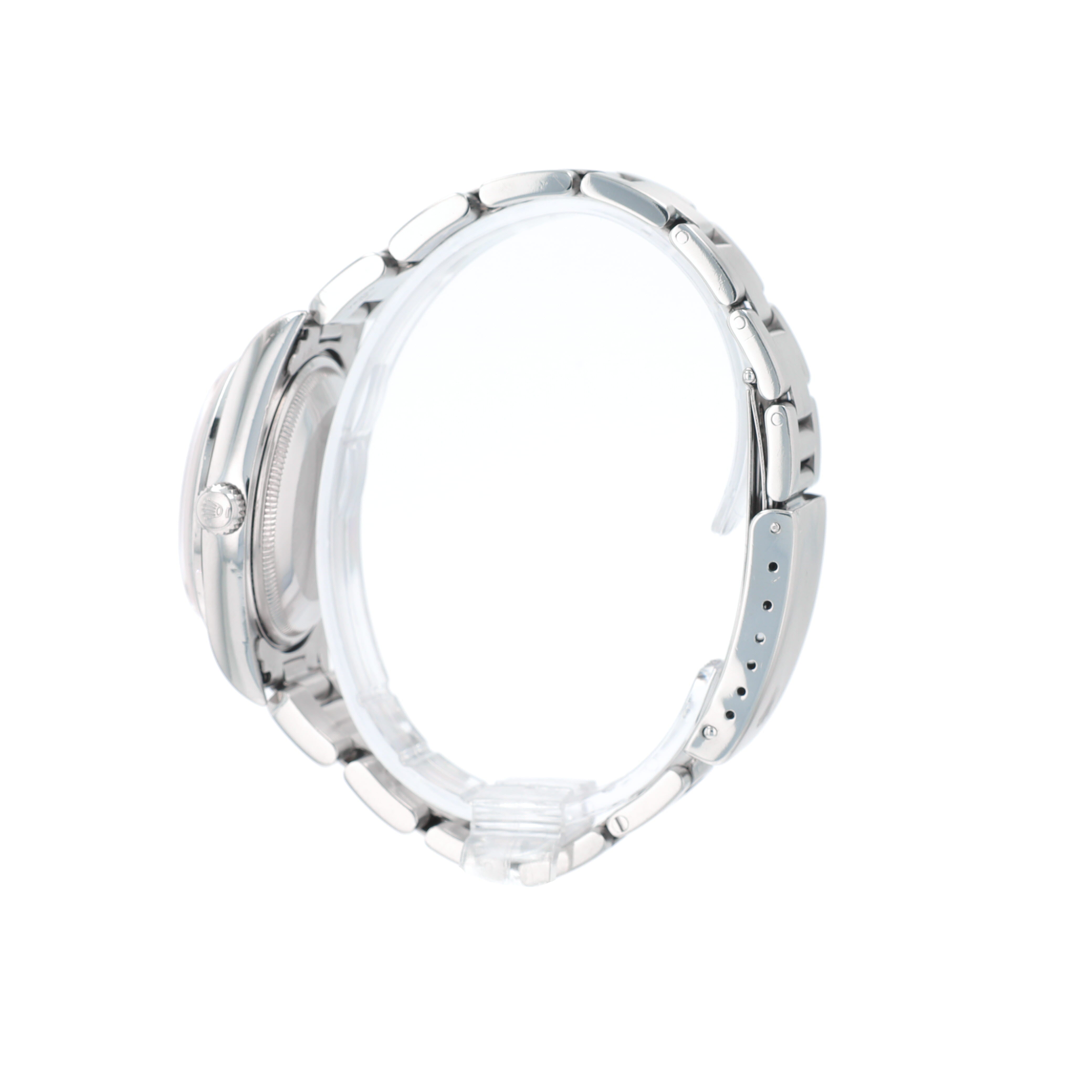 Rolex Air-King 14000 34mm Silver Index Dial Smooth Bezel Oyster Band - Luxuriant Concierge