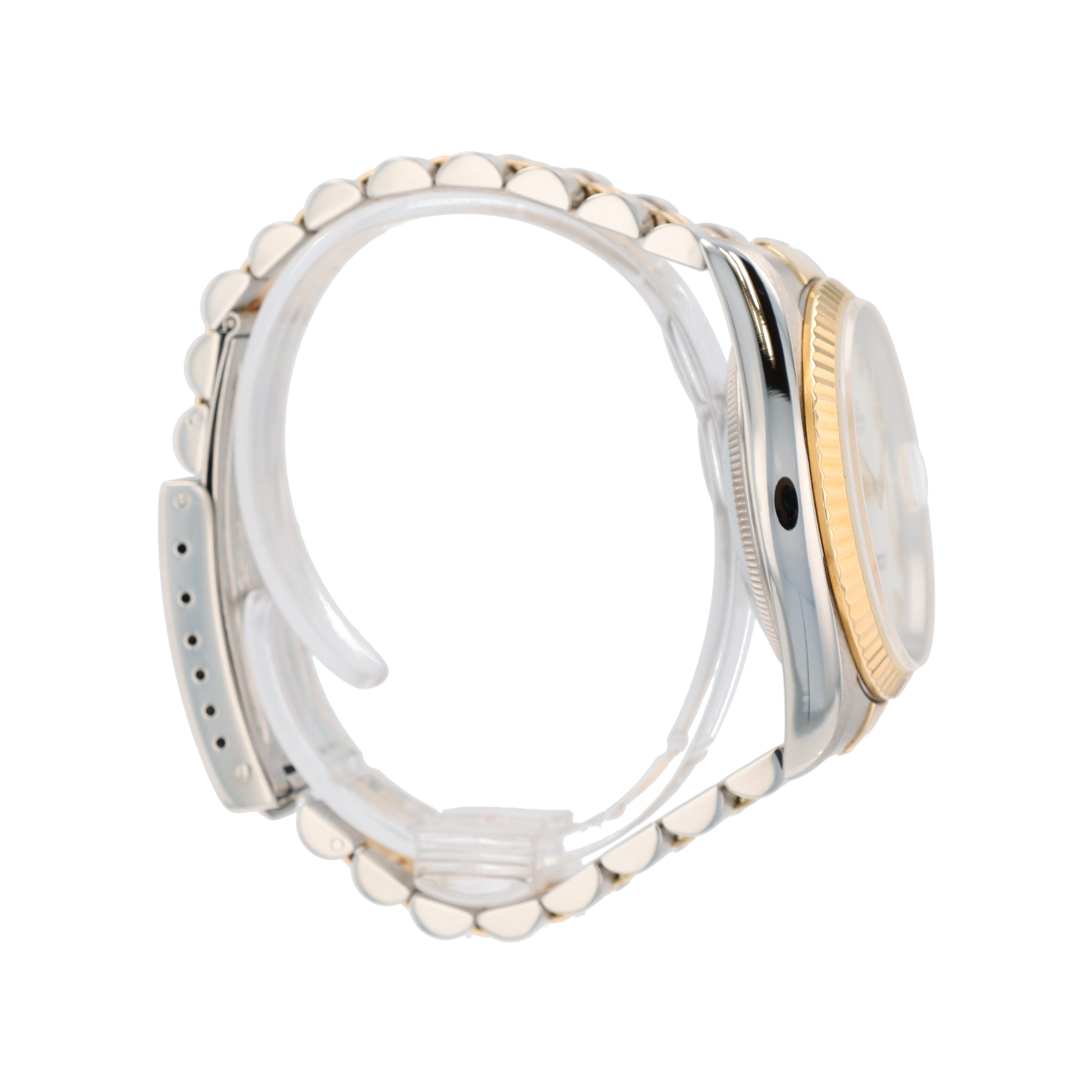 Rolex Datejust 16233 36mm White Roman Numeral Dial Fluted Bezel Jubilee Band