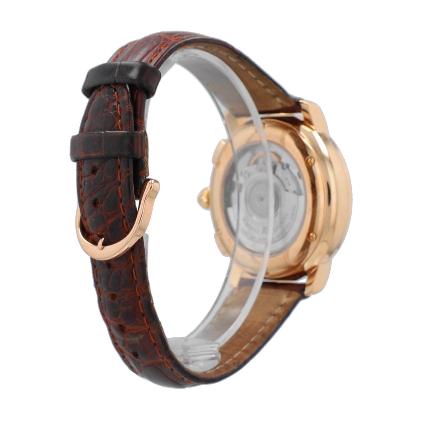 Maurice Lacroix MP Flyback 15829 White Chrono Roman Dial Leather Band Watch