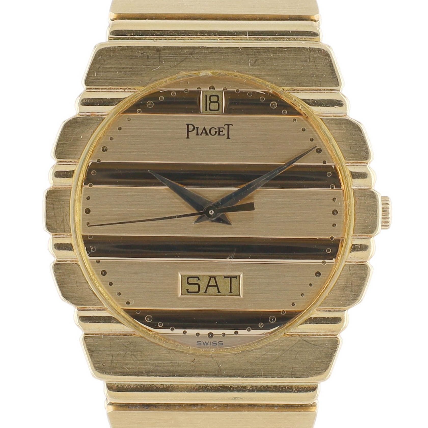 Piaget Polo Day-Date 18K Solid Yellow Gold Ladies Watch - Luxuriant Concierge
