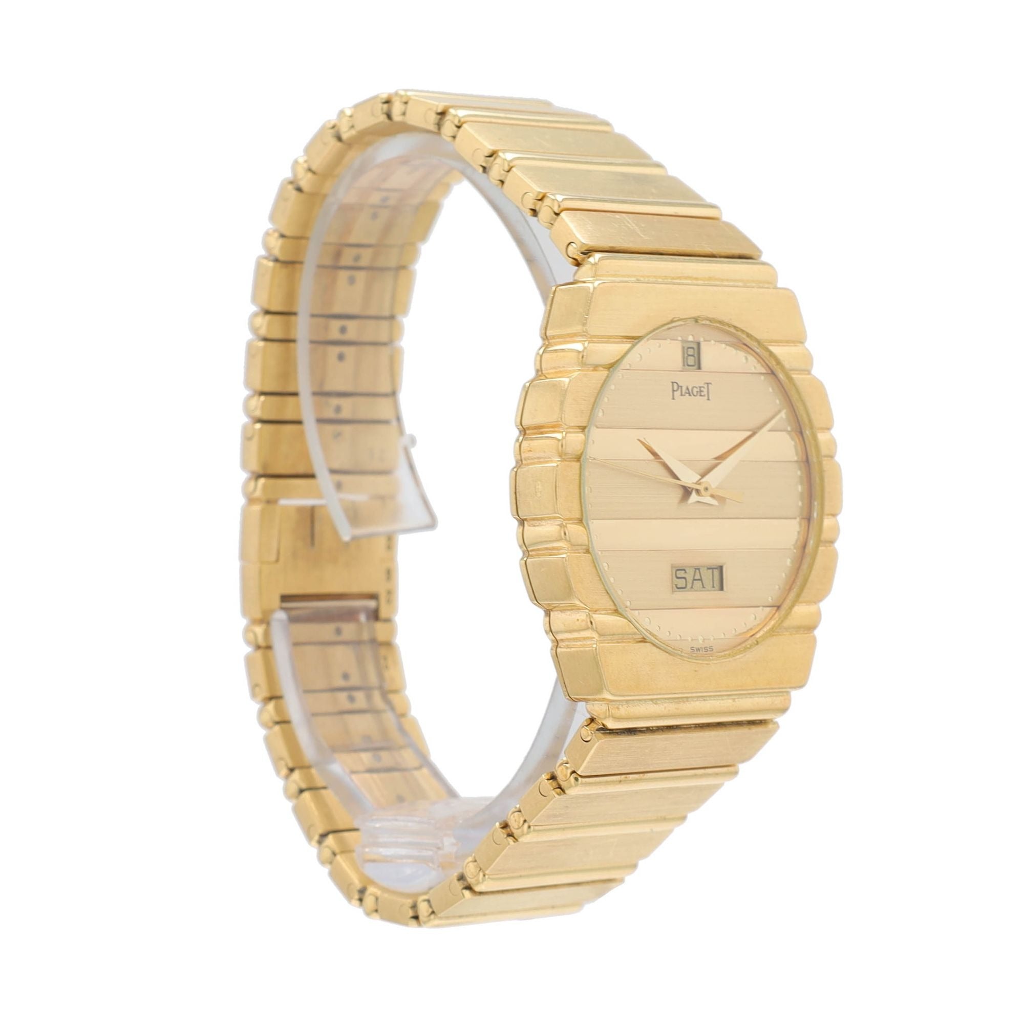 Piaget Polo Day-Date 18K Solid Yellow Gold Ladies Watch - Luxuriant Concierge