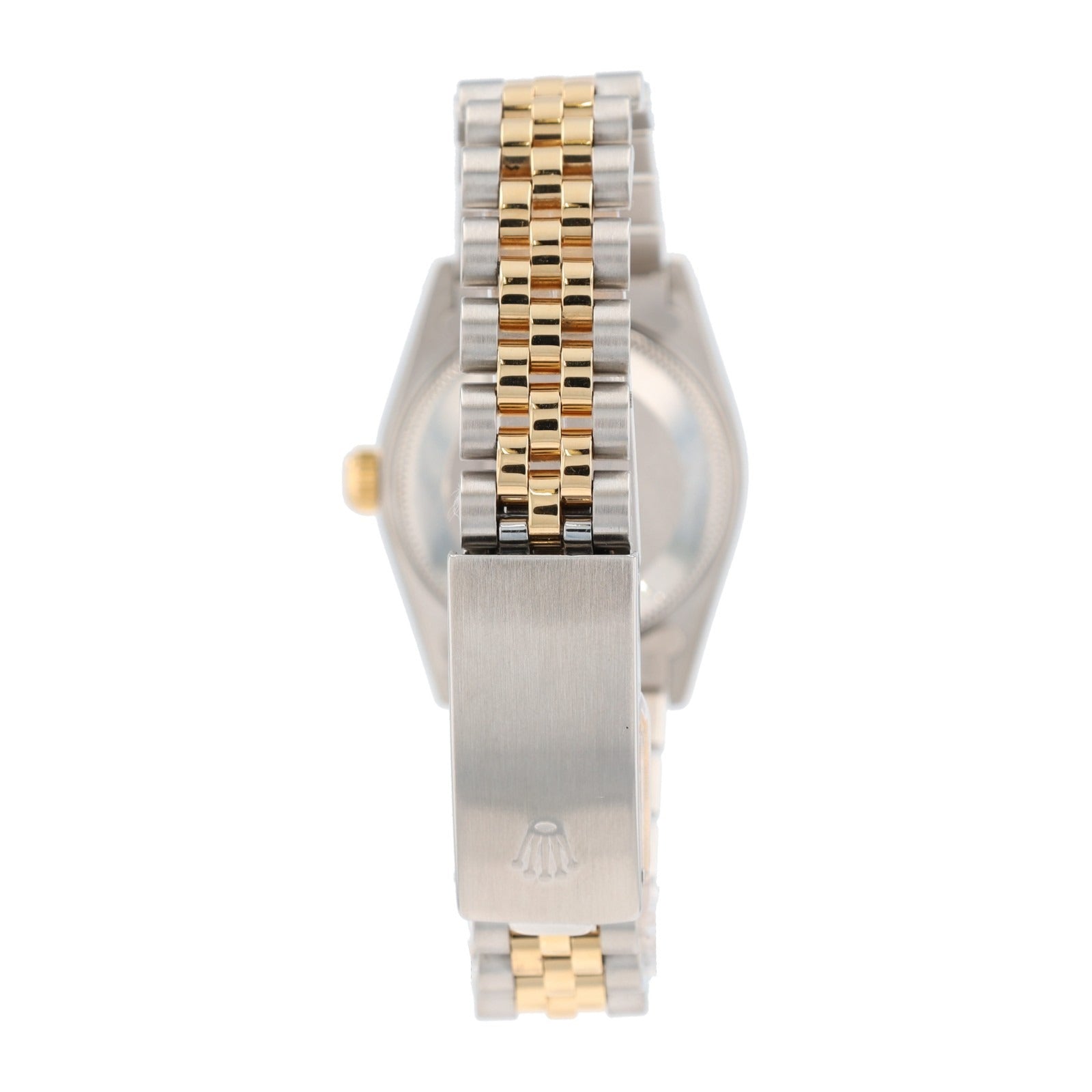 Rolex Ladies Watch Datejust 68273 Champagne Diamond Dial 18K Fluted Jubilee 31mm - Luxuriant Concierge
