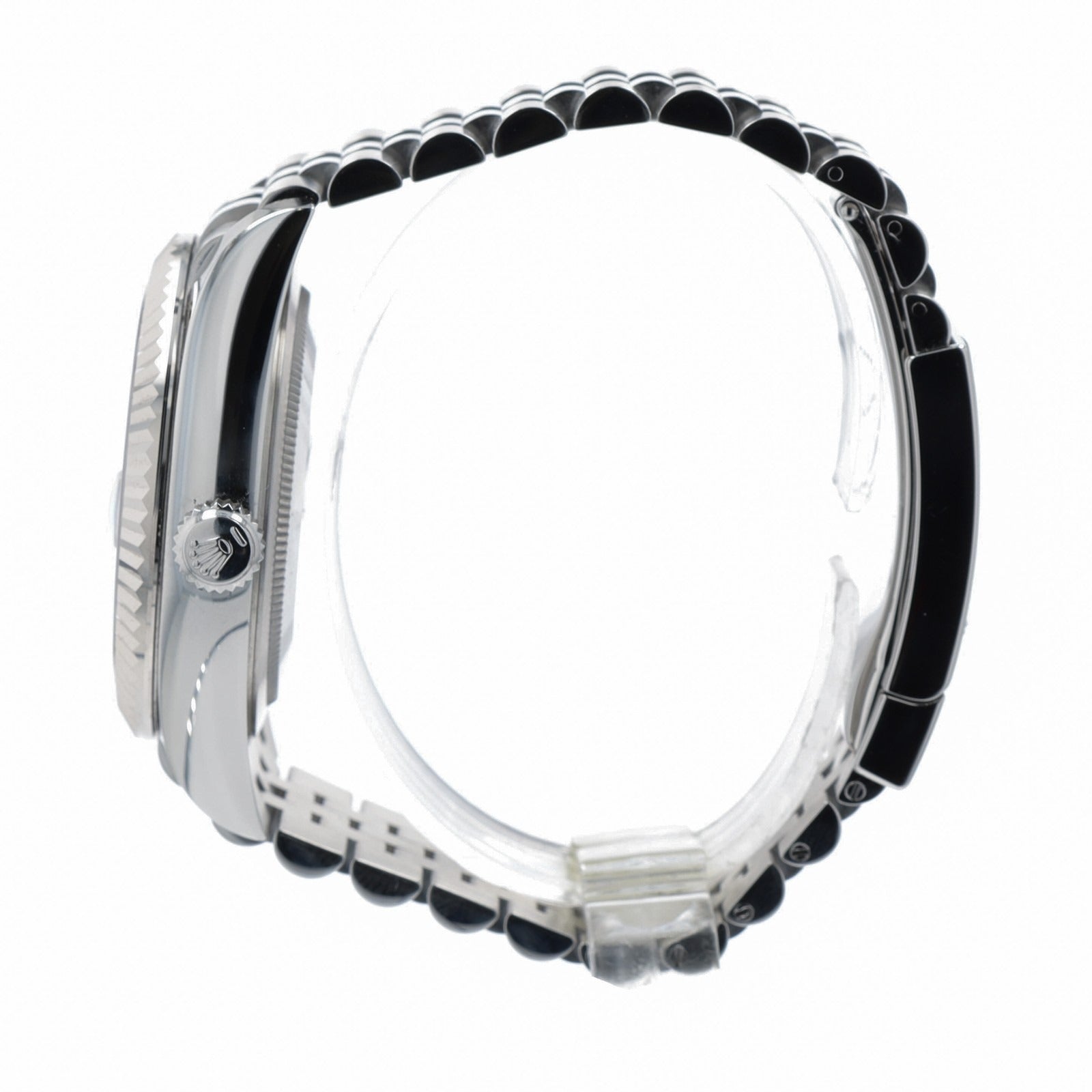 Rolex Mens Sky-Dweller 326934 42mm 18KW & Steel Blue Dial Jubilee Band Watch - Luxuriant Concierge