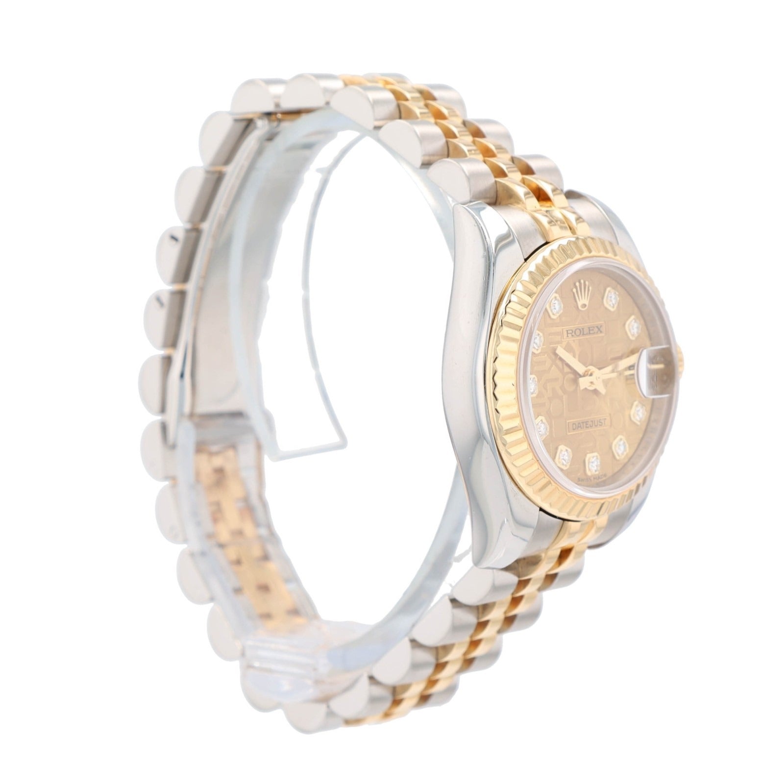 Rolex Ladies Watch Datejust 179173 Champagne Anniversary Dial Watch w/Box&Cert - Luxuriant Concierge