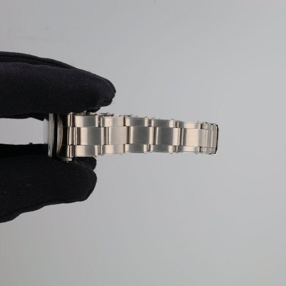 Rolex Oyster Perpetual 6548 31mm Silver Dauphine Index Dial Oyster Watch - Luxuriant Concierge