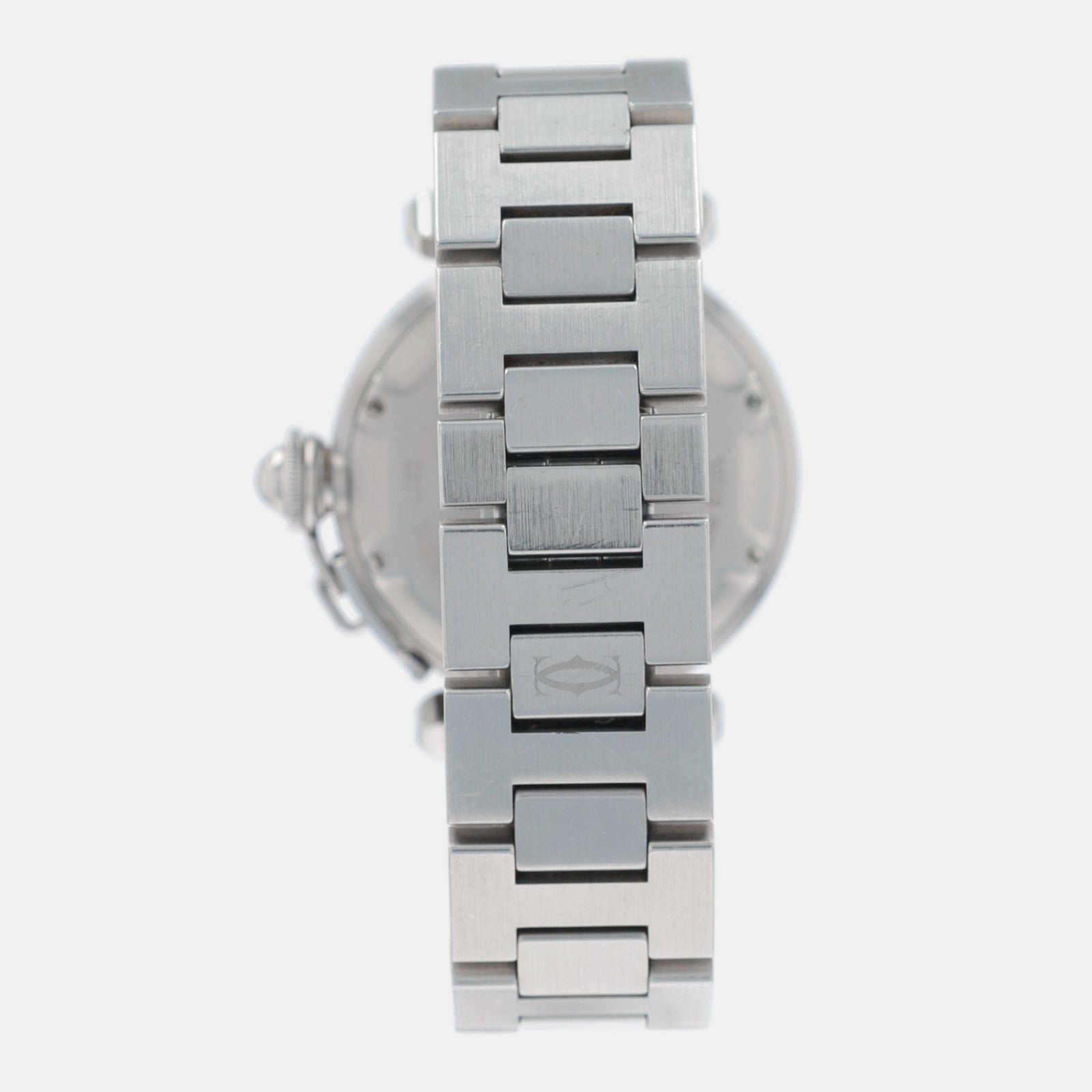 Cartier Pasha Stainless Steel 2377 GMT Bezel Silver Dial Automatic Watch - Luxuriant Concierge